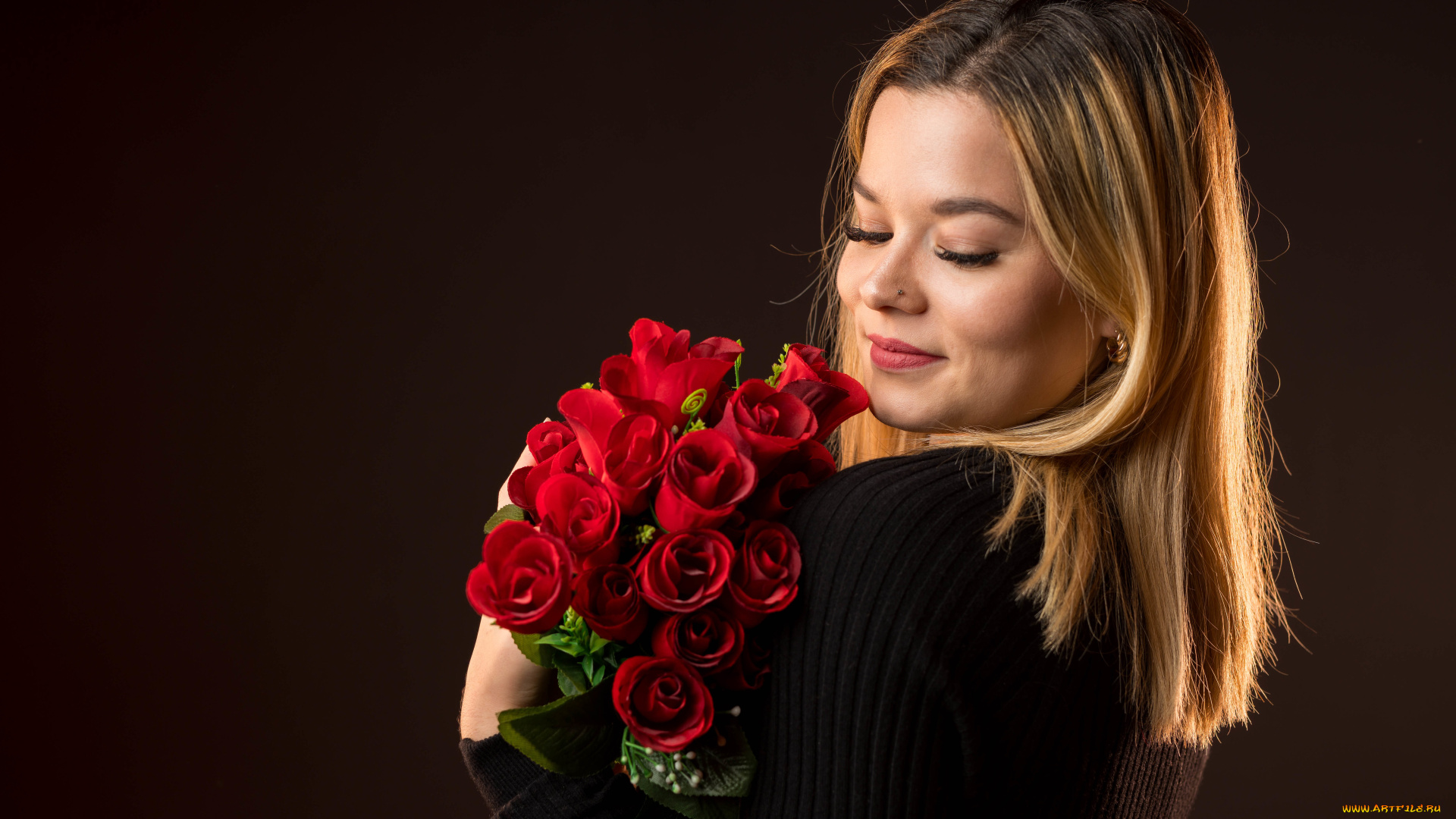 девушка, девушки, -, лица, , портреты, блондинка, модель, портрет, лицо