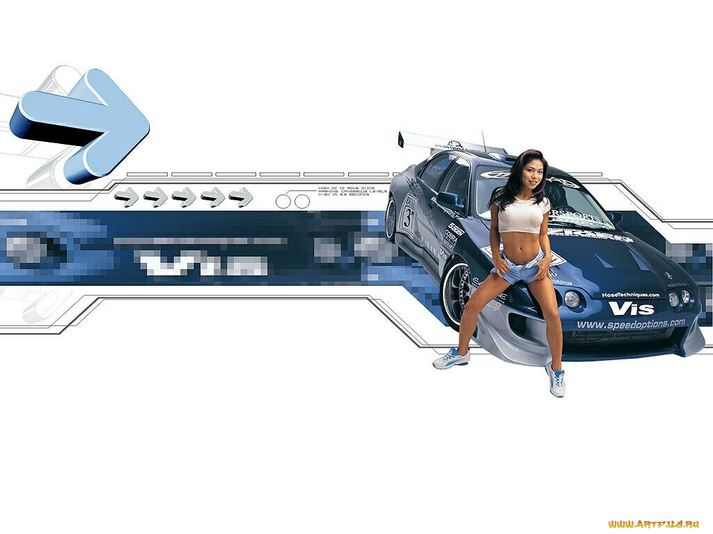 автомобили, авто, девушками