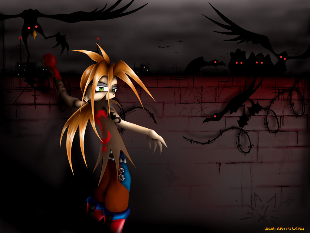 gothic, girlz, 09, рисованные, люди