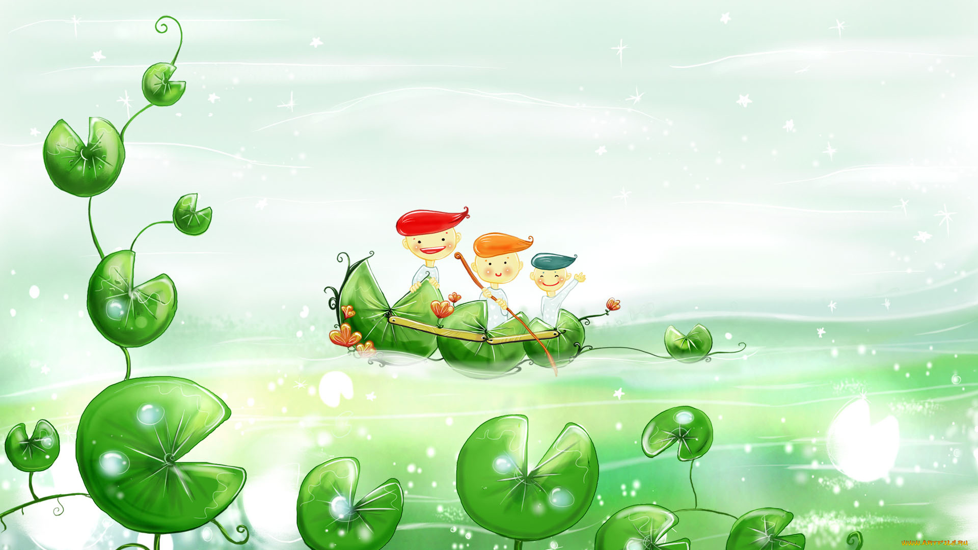 рисованные, дети