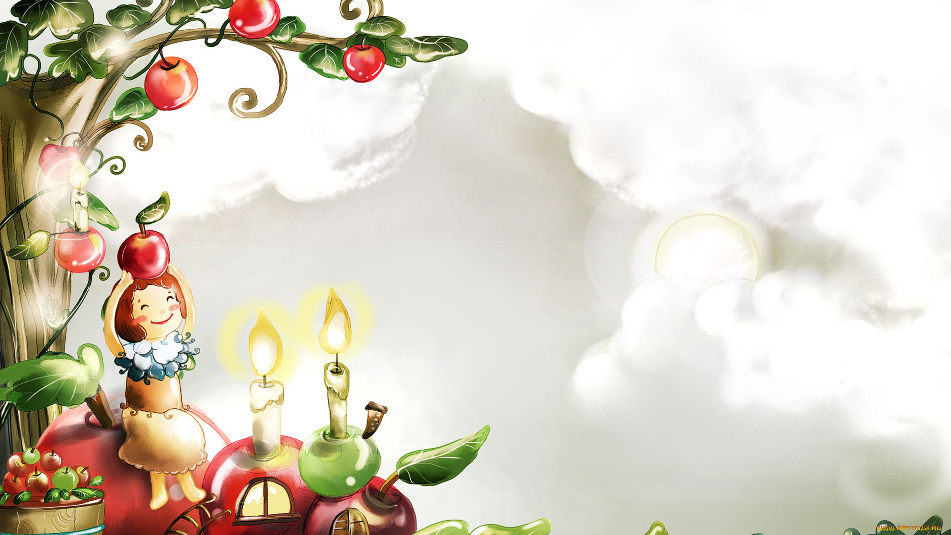 рисованные, дети