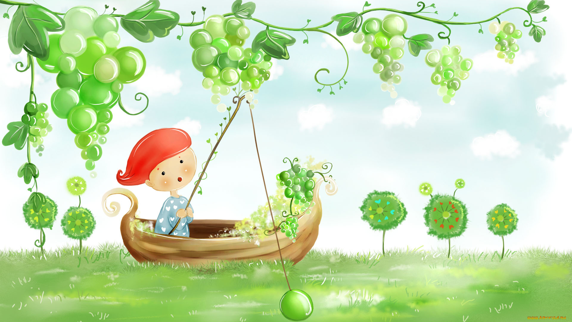 рисованные, дети