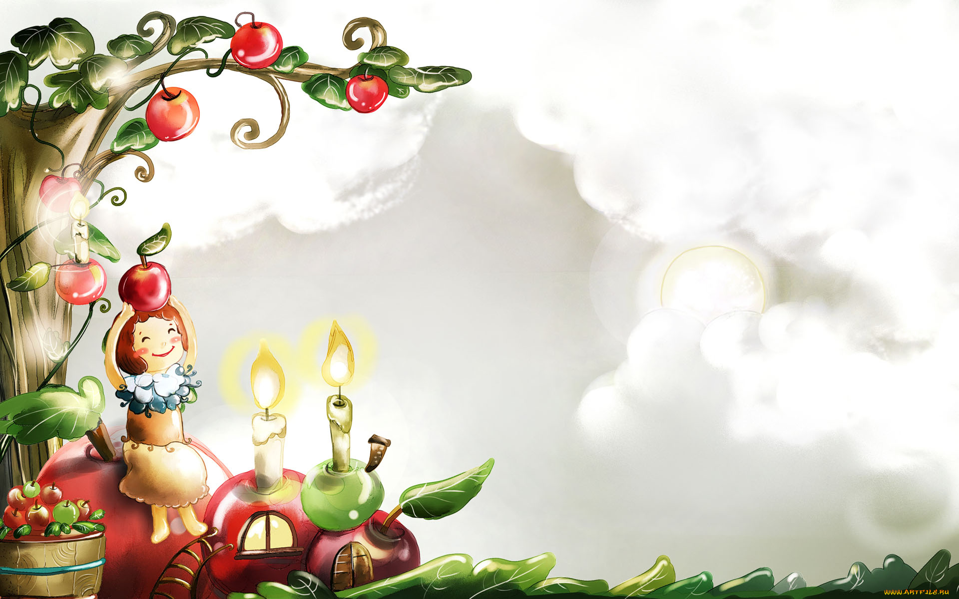 рисованные, дети