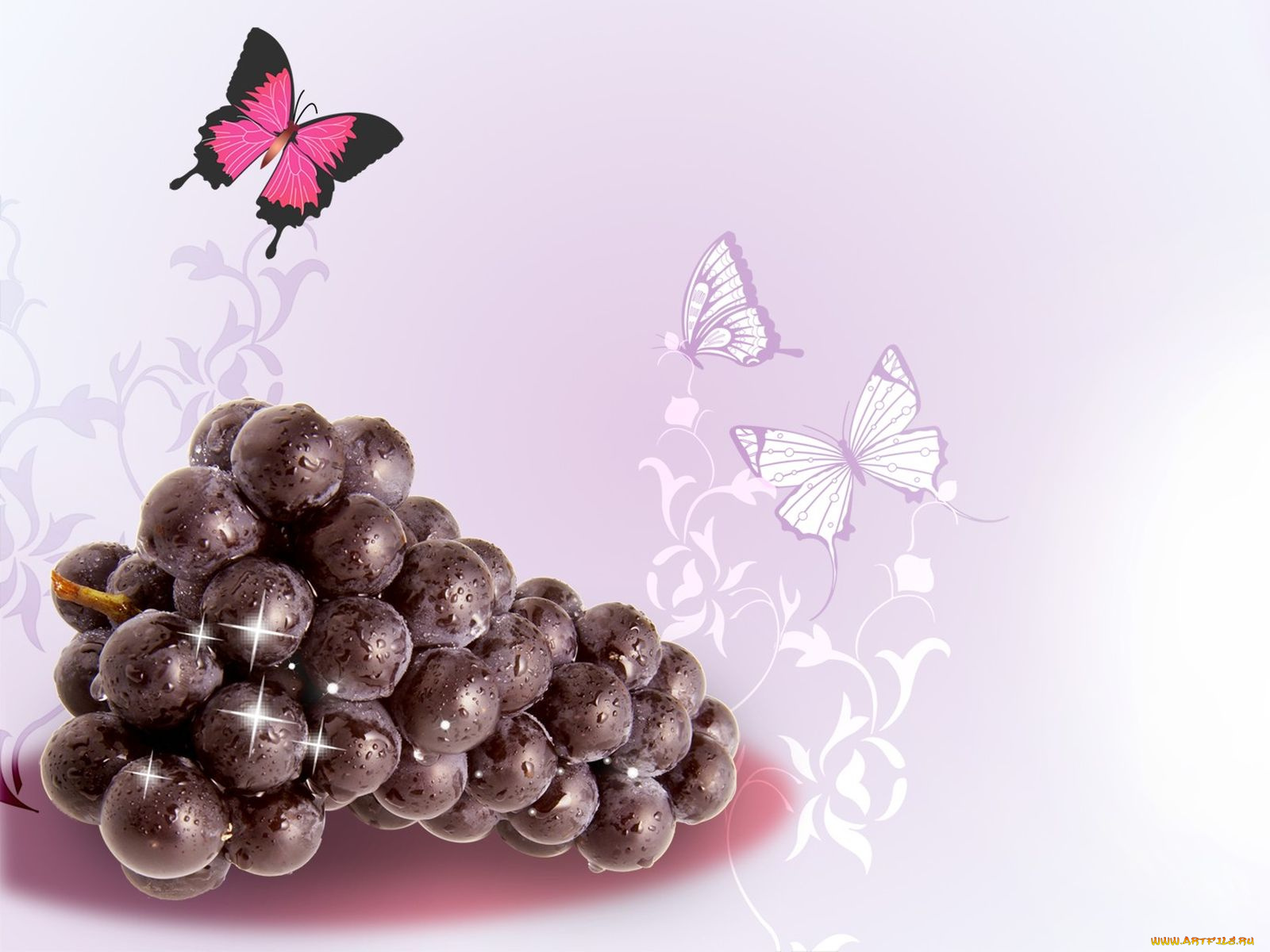 еда, виноград