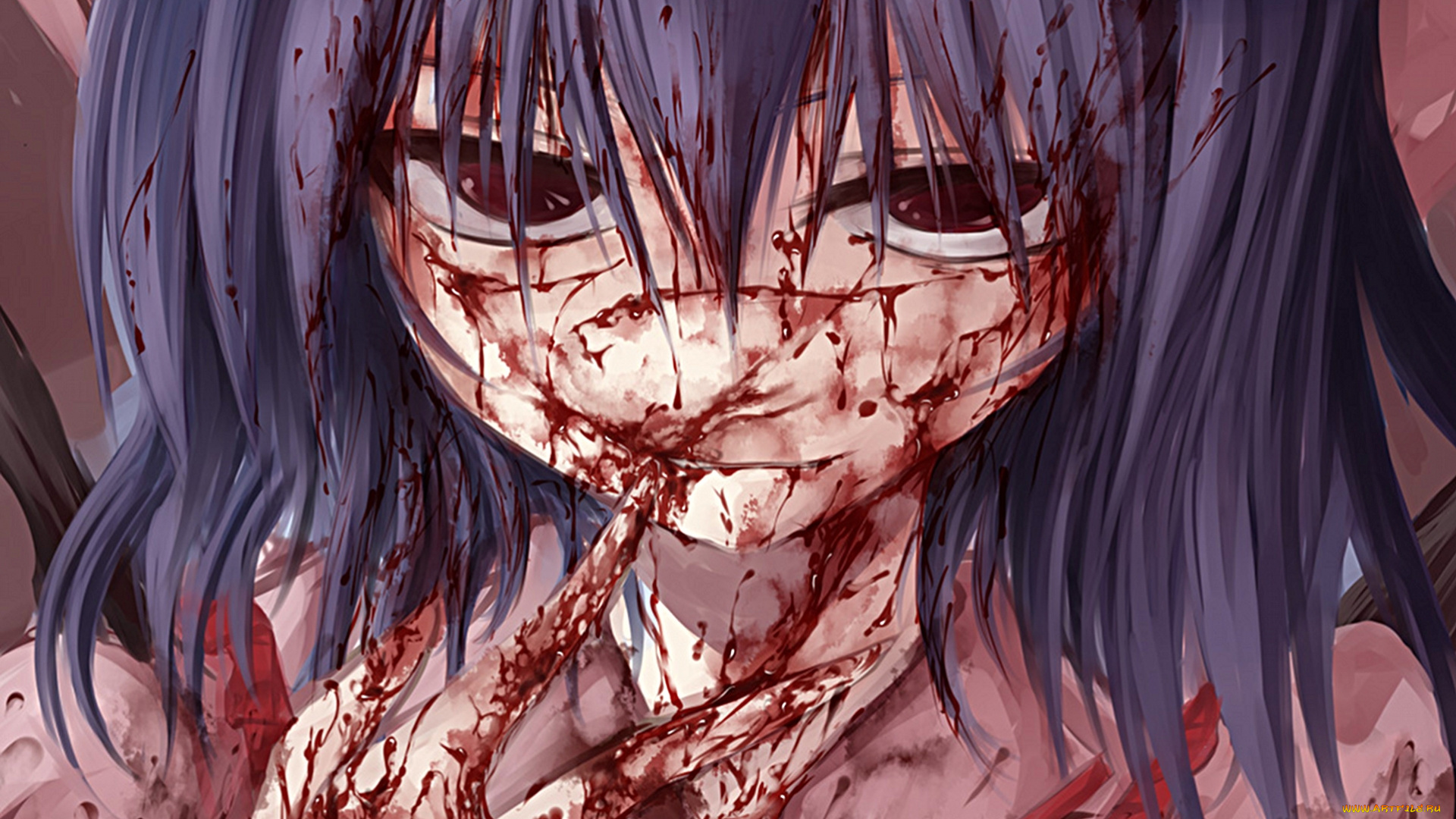 bloody, madness, аниме, touhou