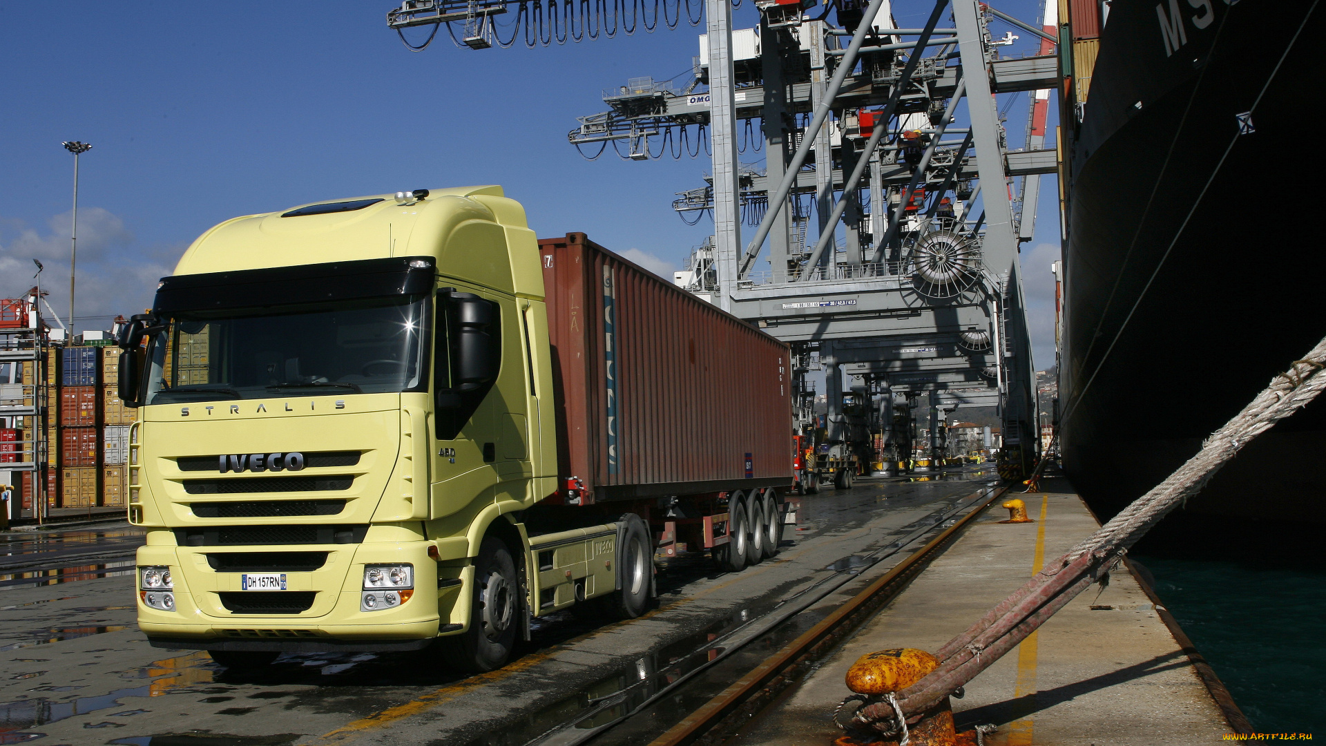 iveco, автомобили, прицеп, грузовик