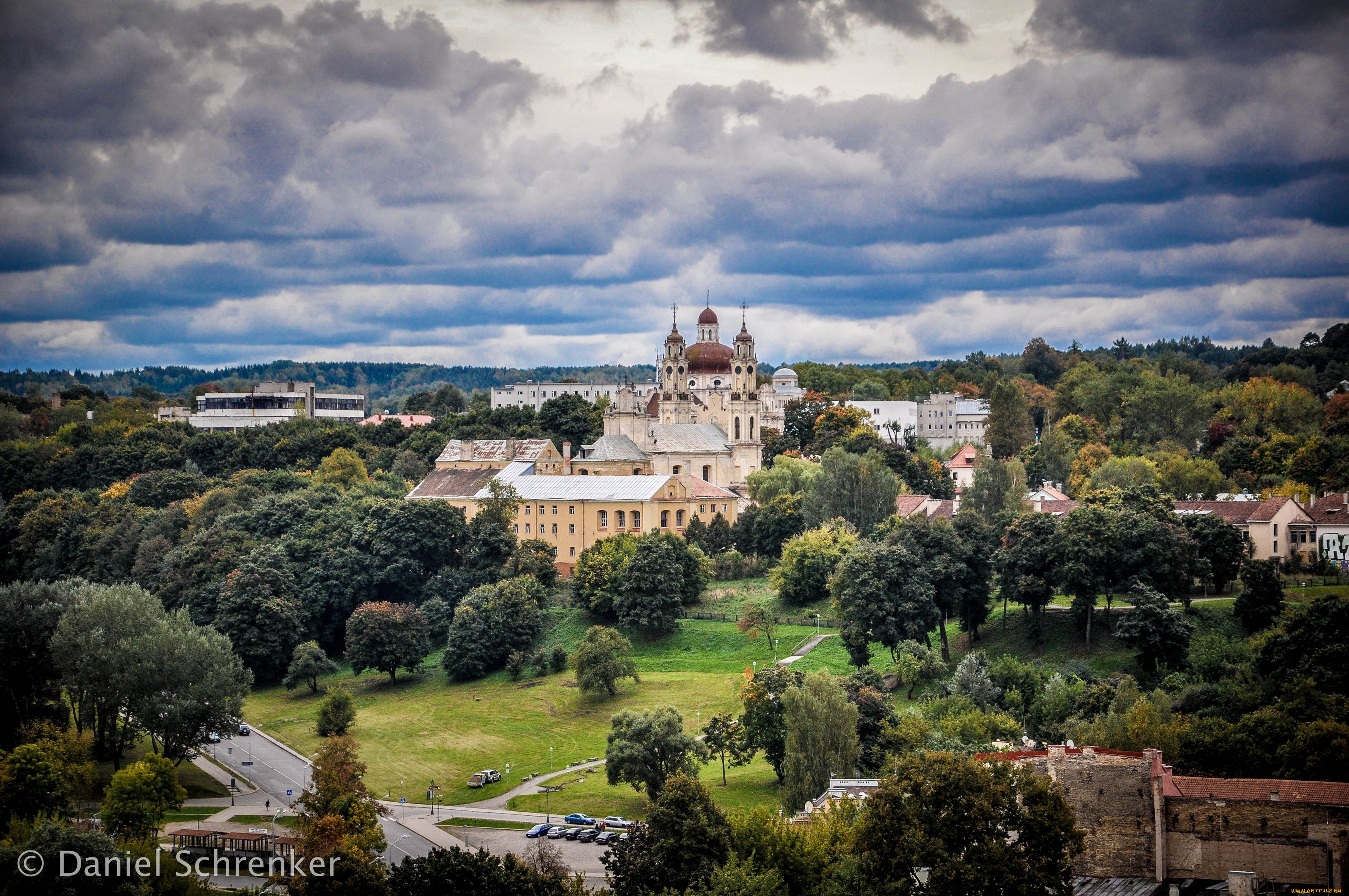города, вильнюс, литва, пейзаж