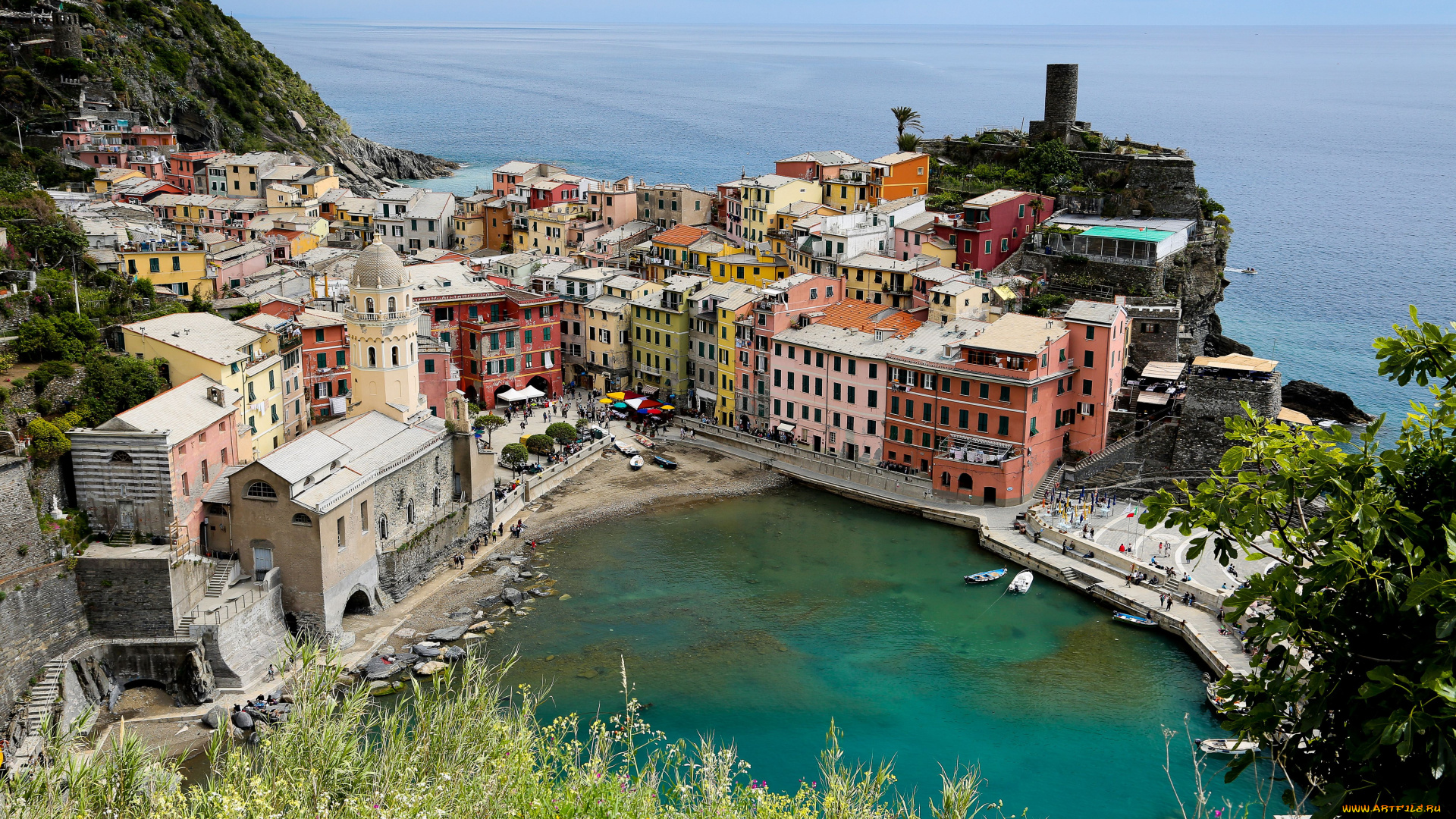 города, амальфийское, лигурийское, побережье, италия
