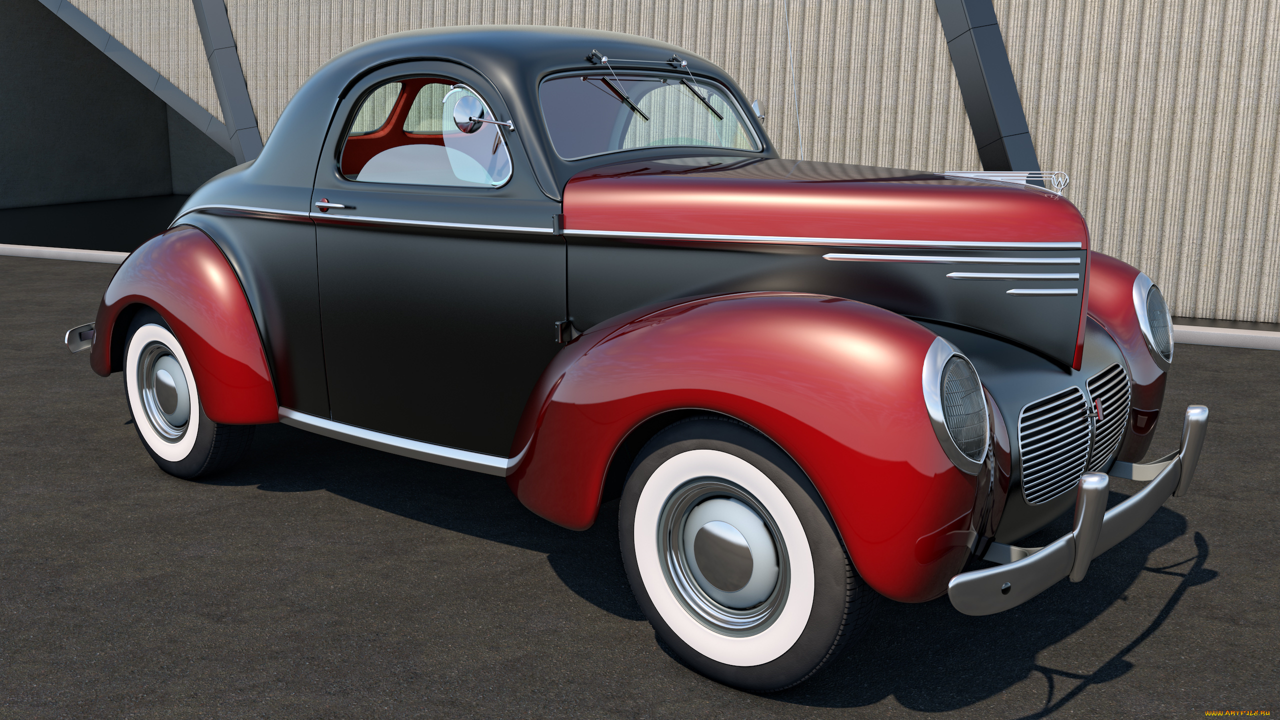 автомобили, 3д, willys, 1940