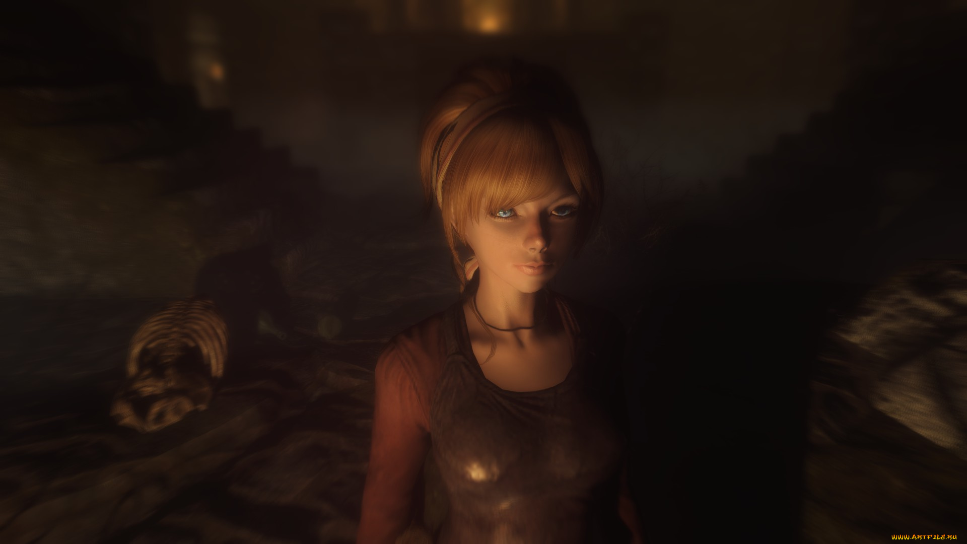 3д, графика, фантазия, , fantasy, фон, взгляд, девушка