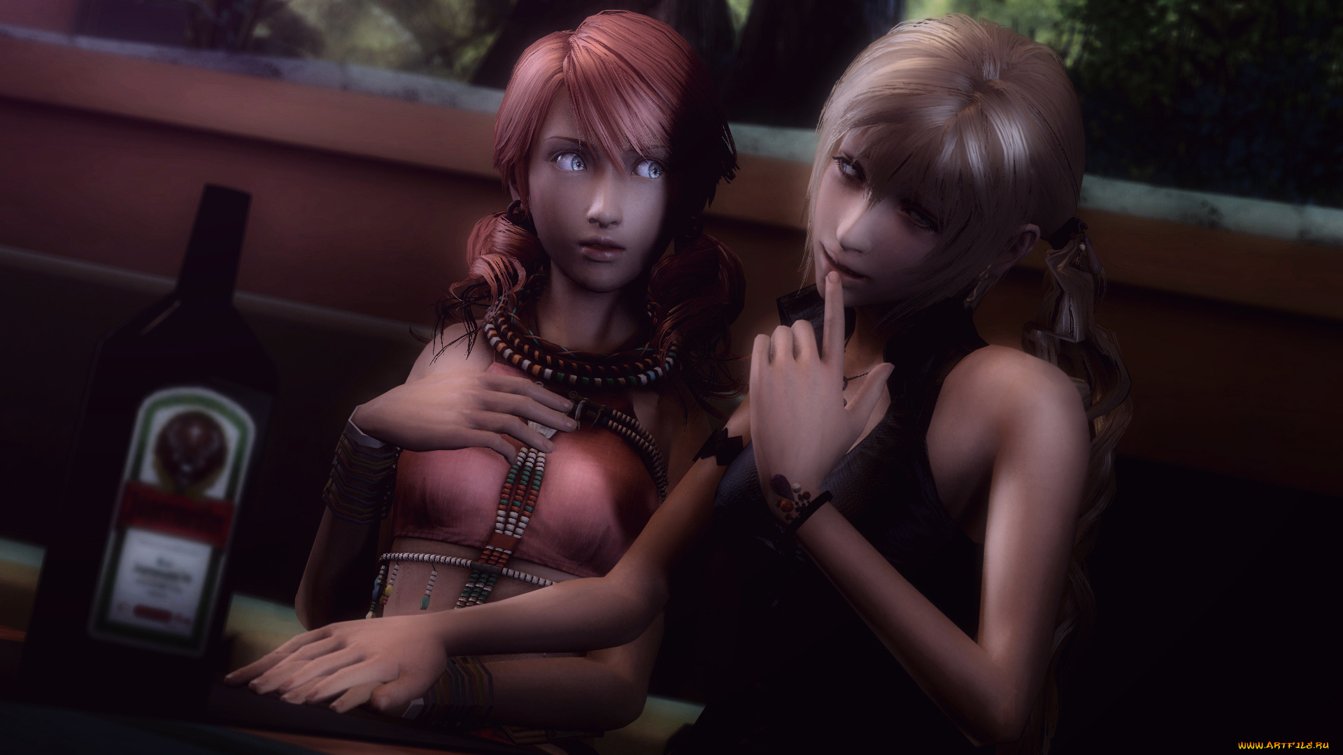 3д, графика, люди, , people, взгляд, девушки, фон