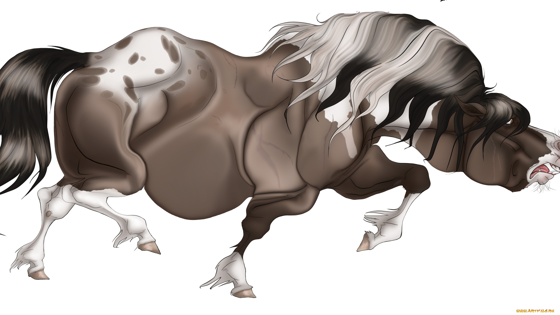 рисованное, животные, , сказочные, , мифические, фон