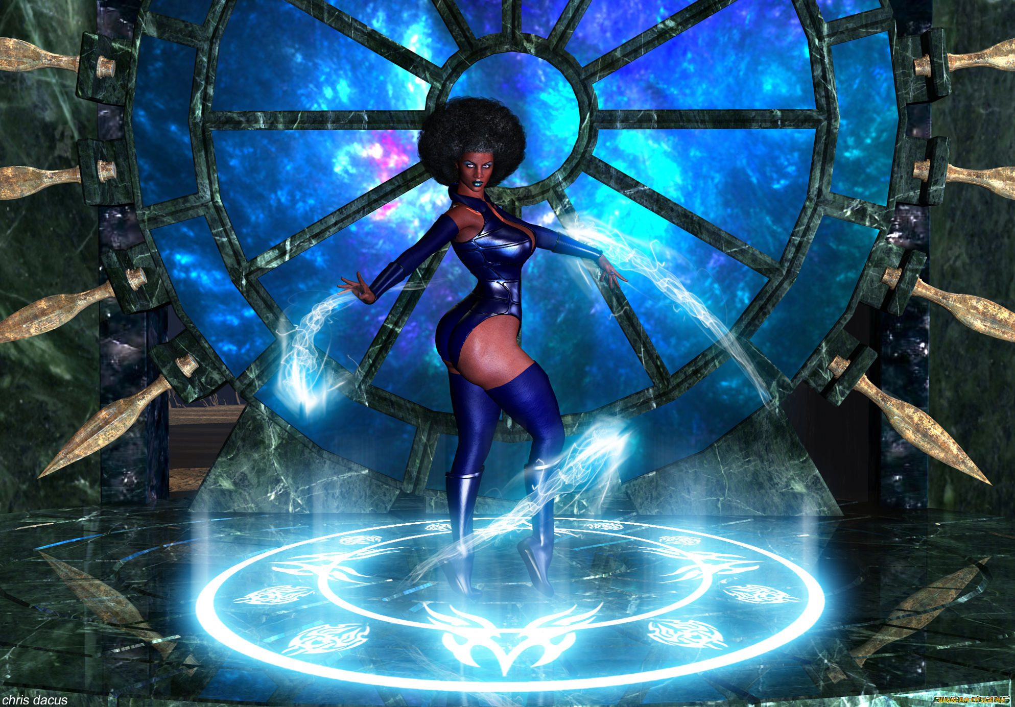 3д, графика, фантазия, , fantasy, девушка, взгляд, фон