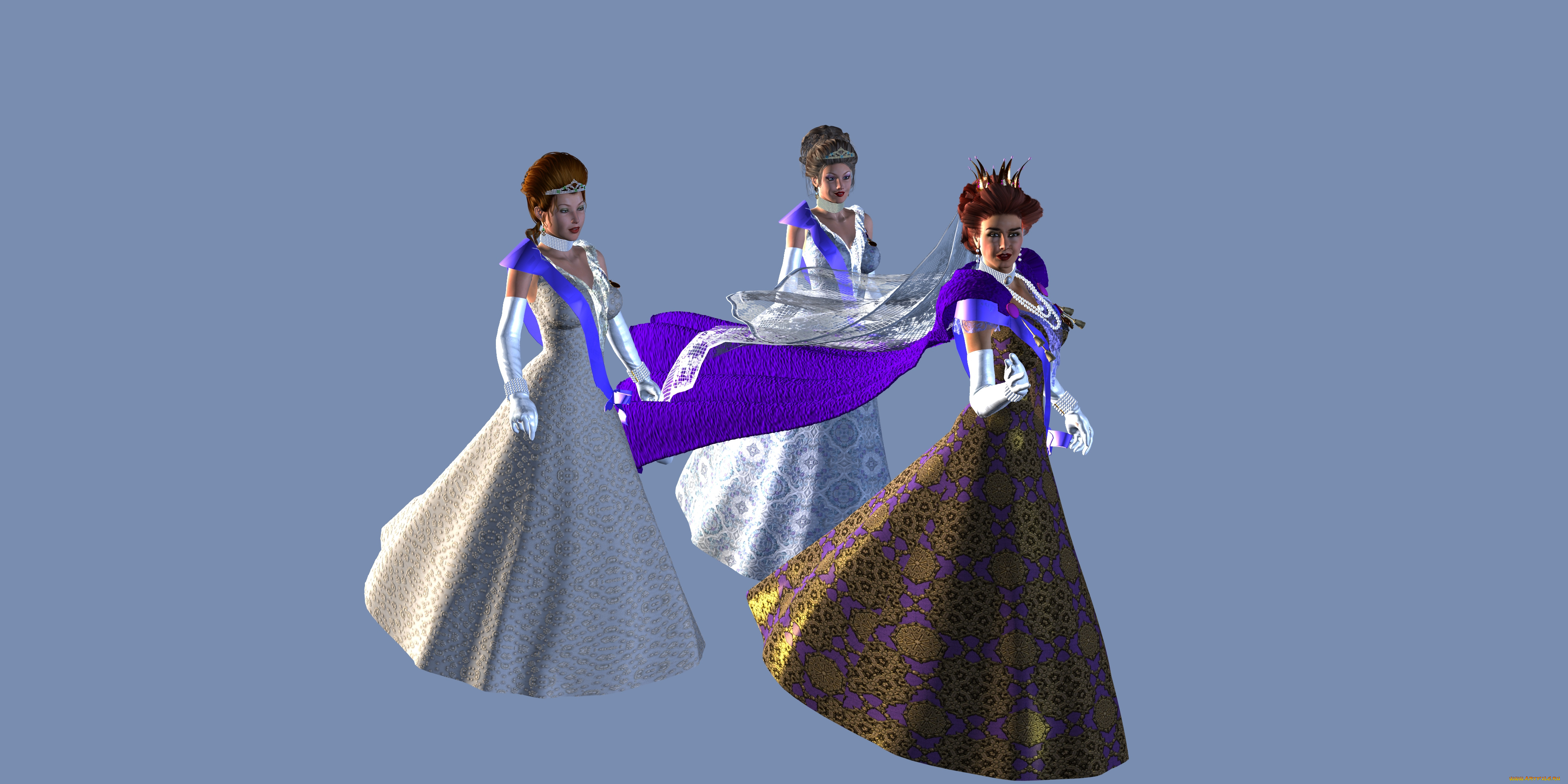3д, графика, люди, , people, девушки, взгляд, фон, королева