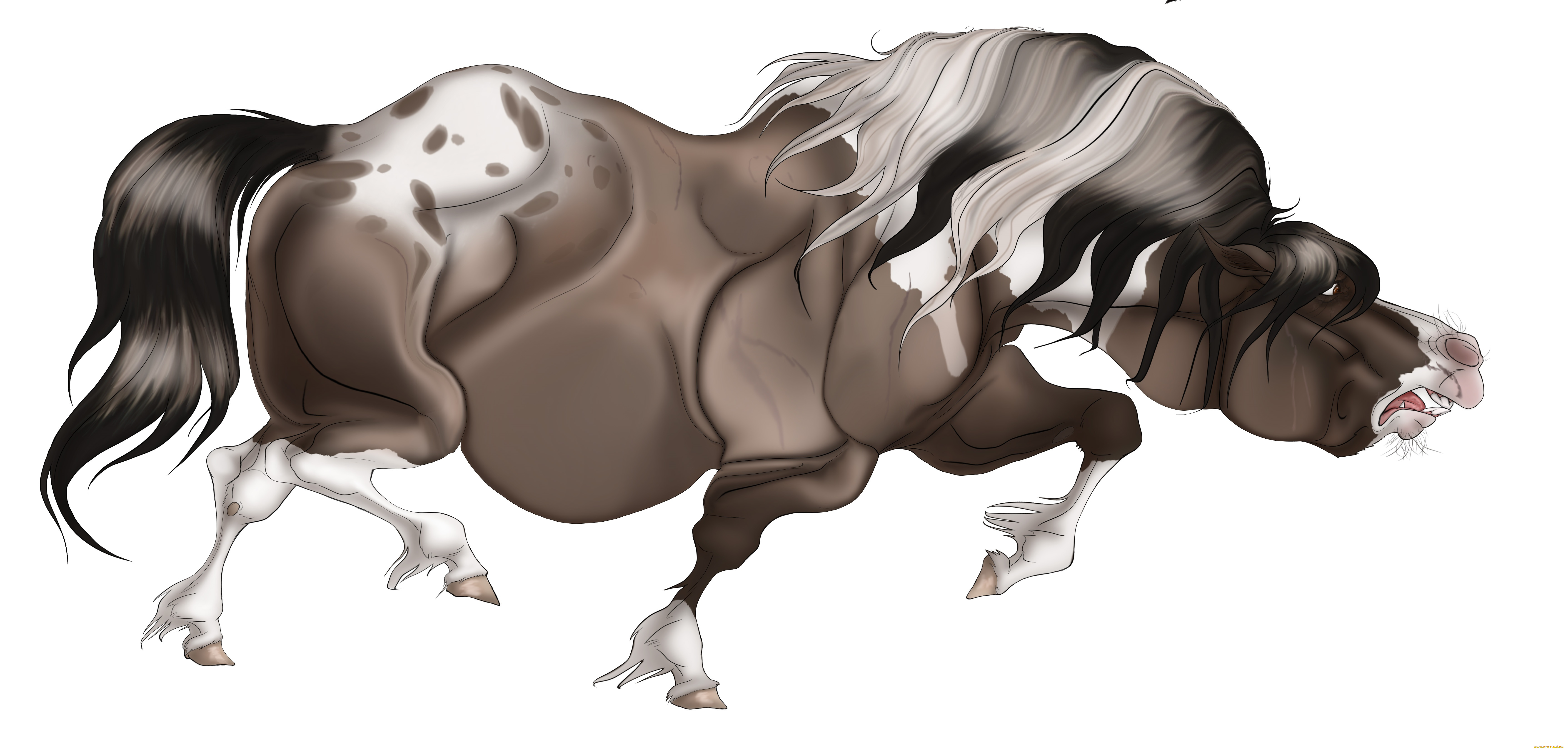 рисованное, животные, , сказочные, , мифические, фон