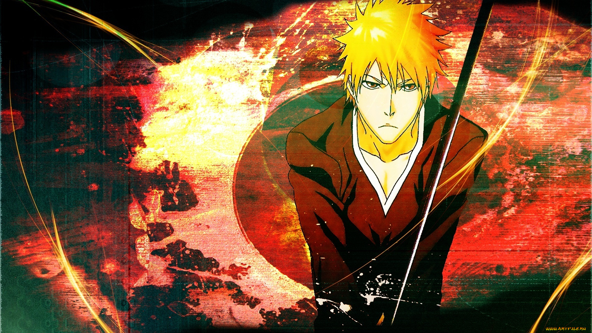 аниме, bleach, банкай, катана, ичиго