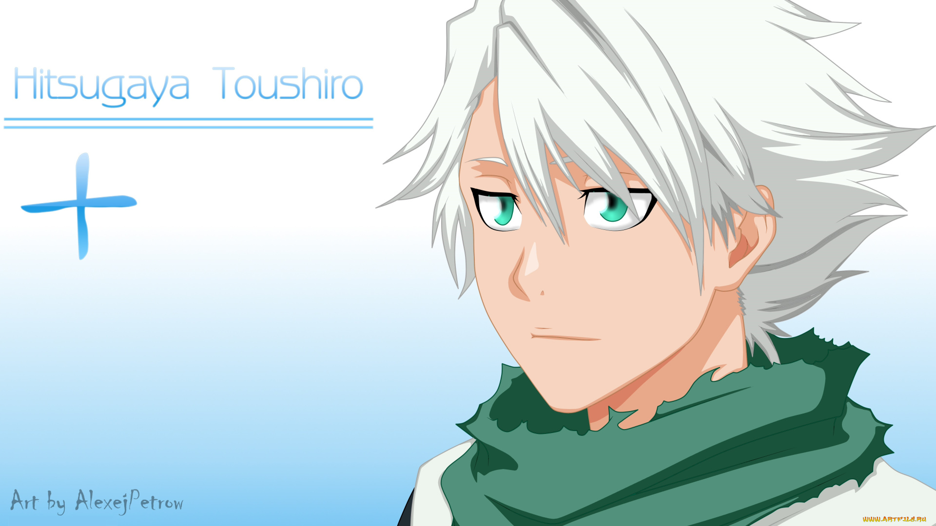 аниме, bleach, девушка, взгляд, фон