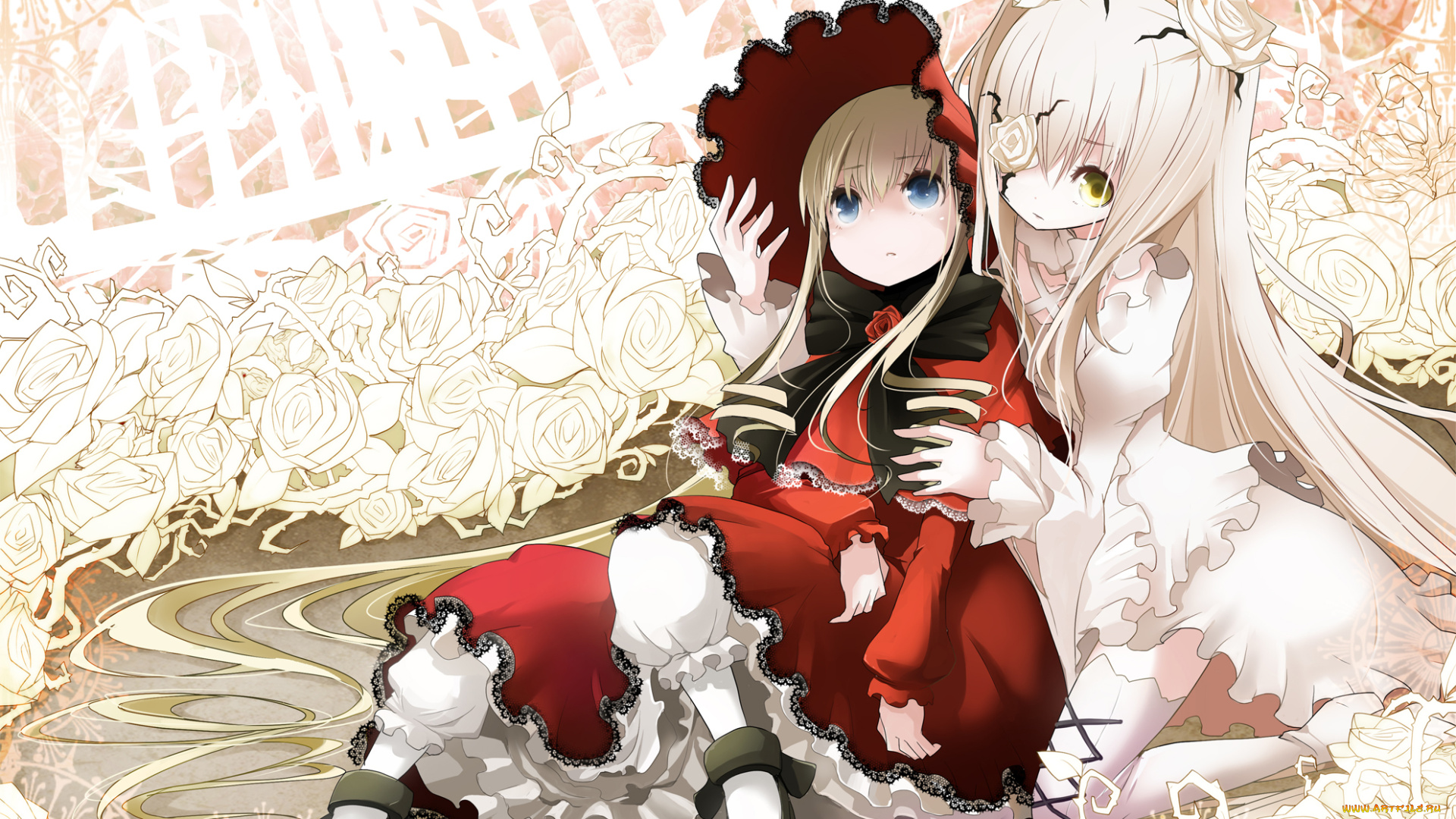 аниме, rozen, maiden, розы, девушки, арт, tansuke, shinku, rozen, maiden, kirakishou