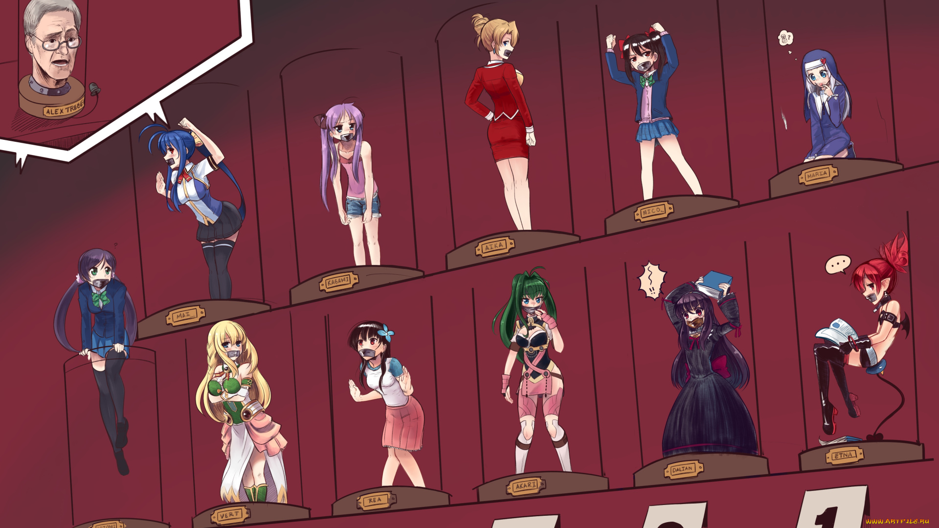 аниме, unknown, , другое, аукцион, девушки, арт, boa, 4chan