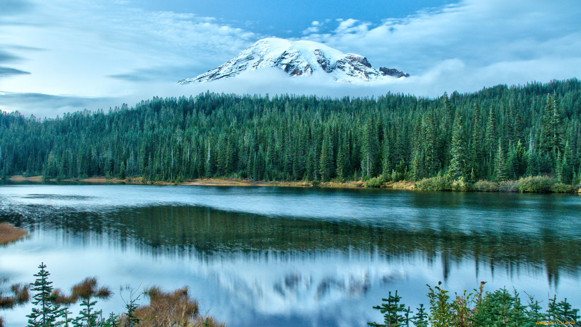 природа, реки, озера, лес, река, горы