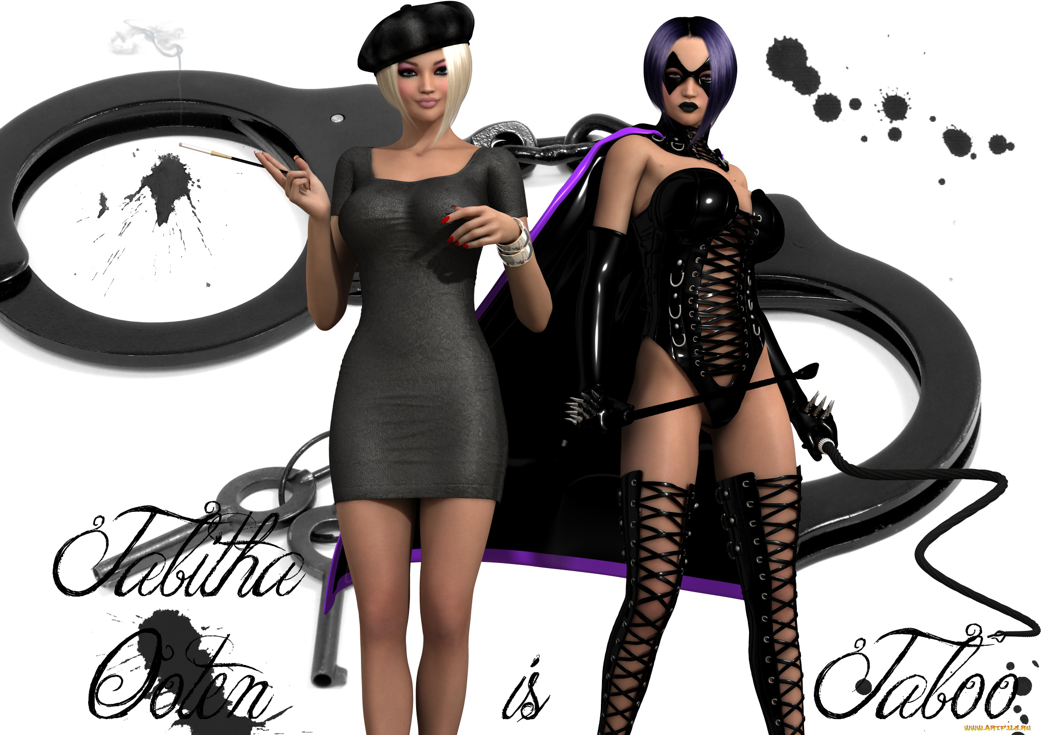 3д, графика, люди, , people, девушки, взгляд, фон