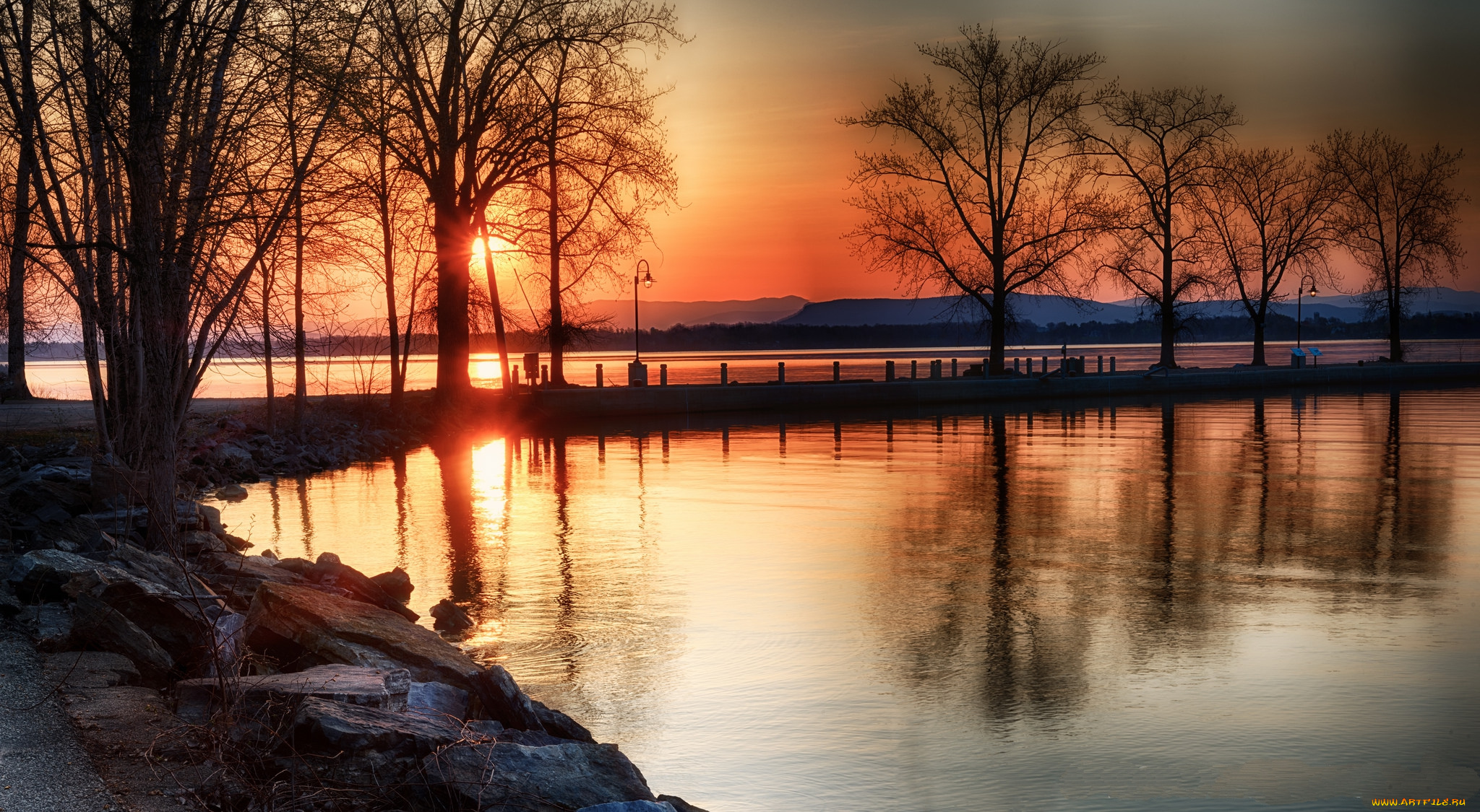 природа, восходы, закаты, закат