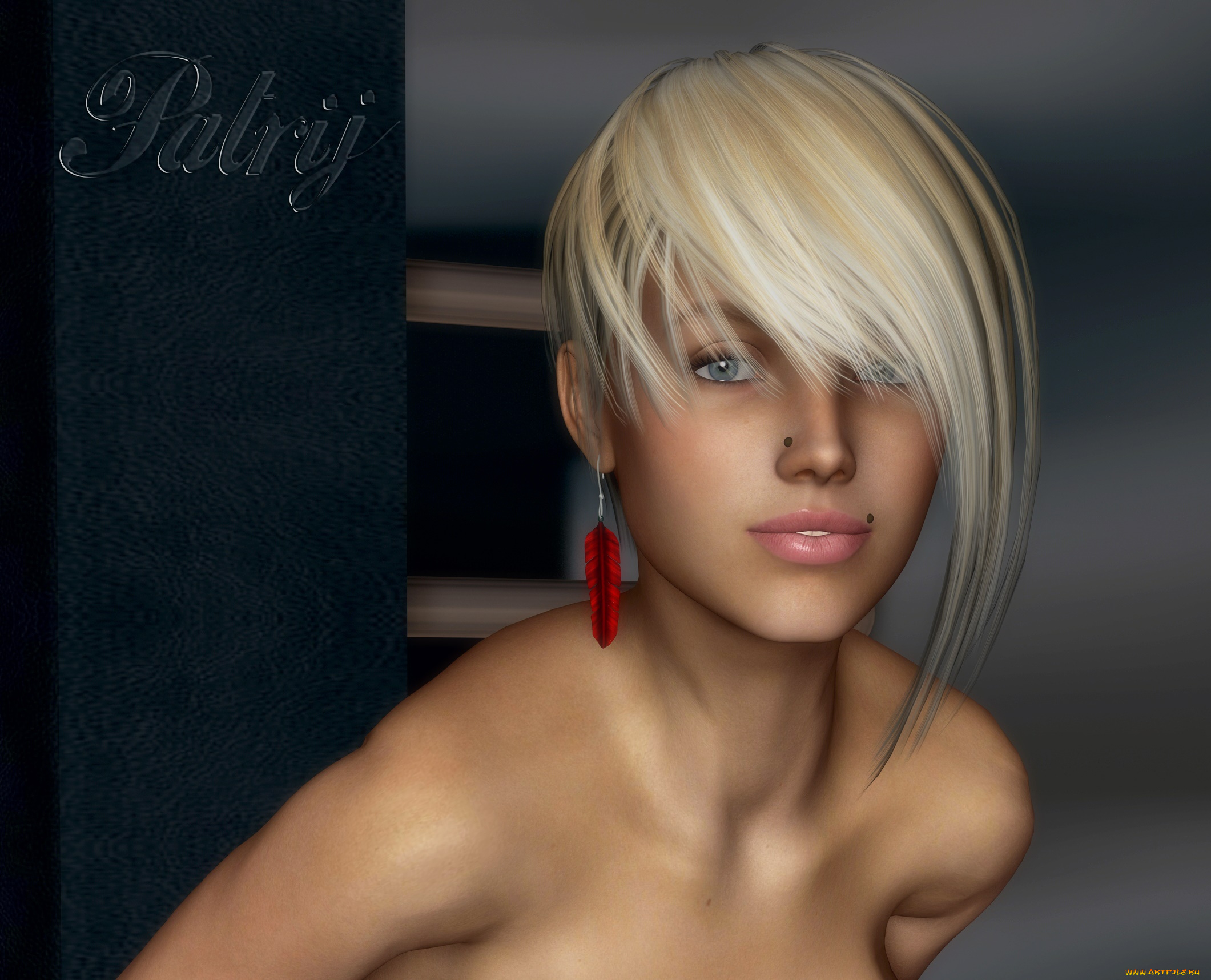 3д, графика, портрет, , portraits, фон, взгляд, девушка