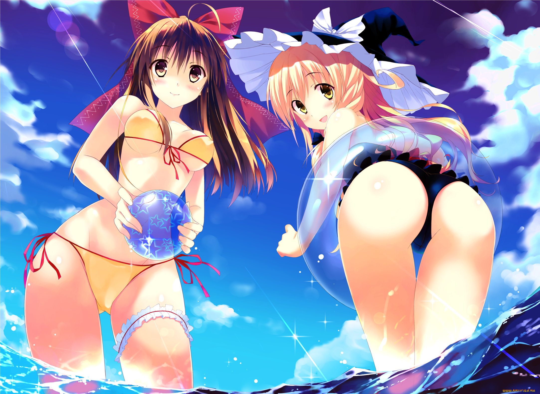 аниме, unknown, , другое, шар, девушки