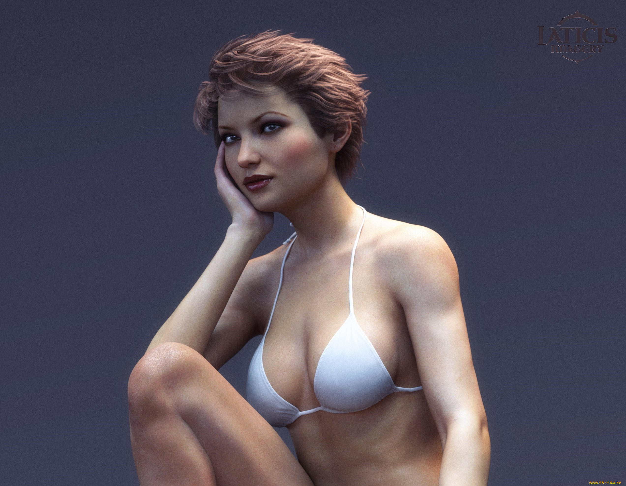 3д, графика, люди, , people, девушка, взгляд, фон