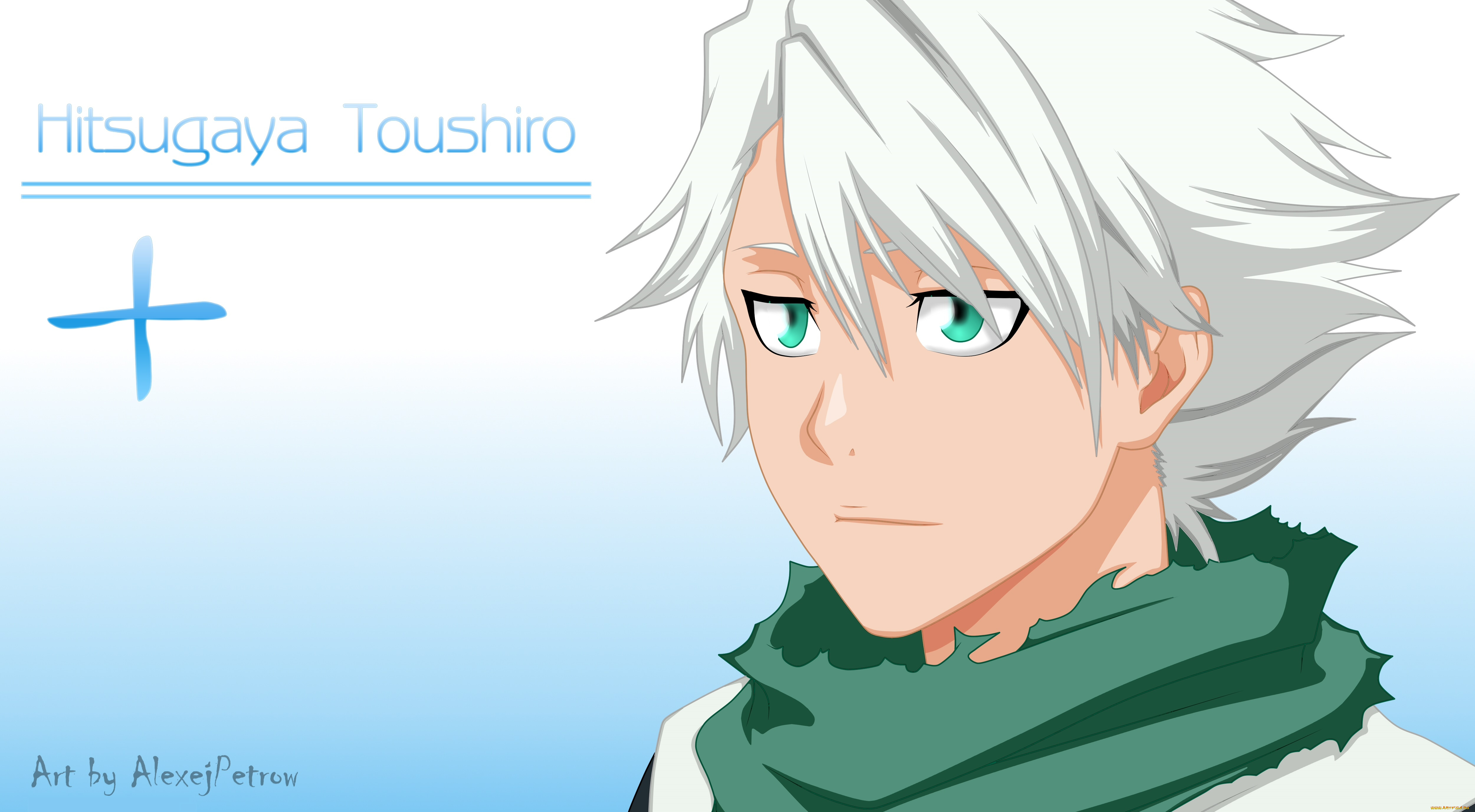 аниме, bleach, девушка, взгляд, фон