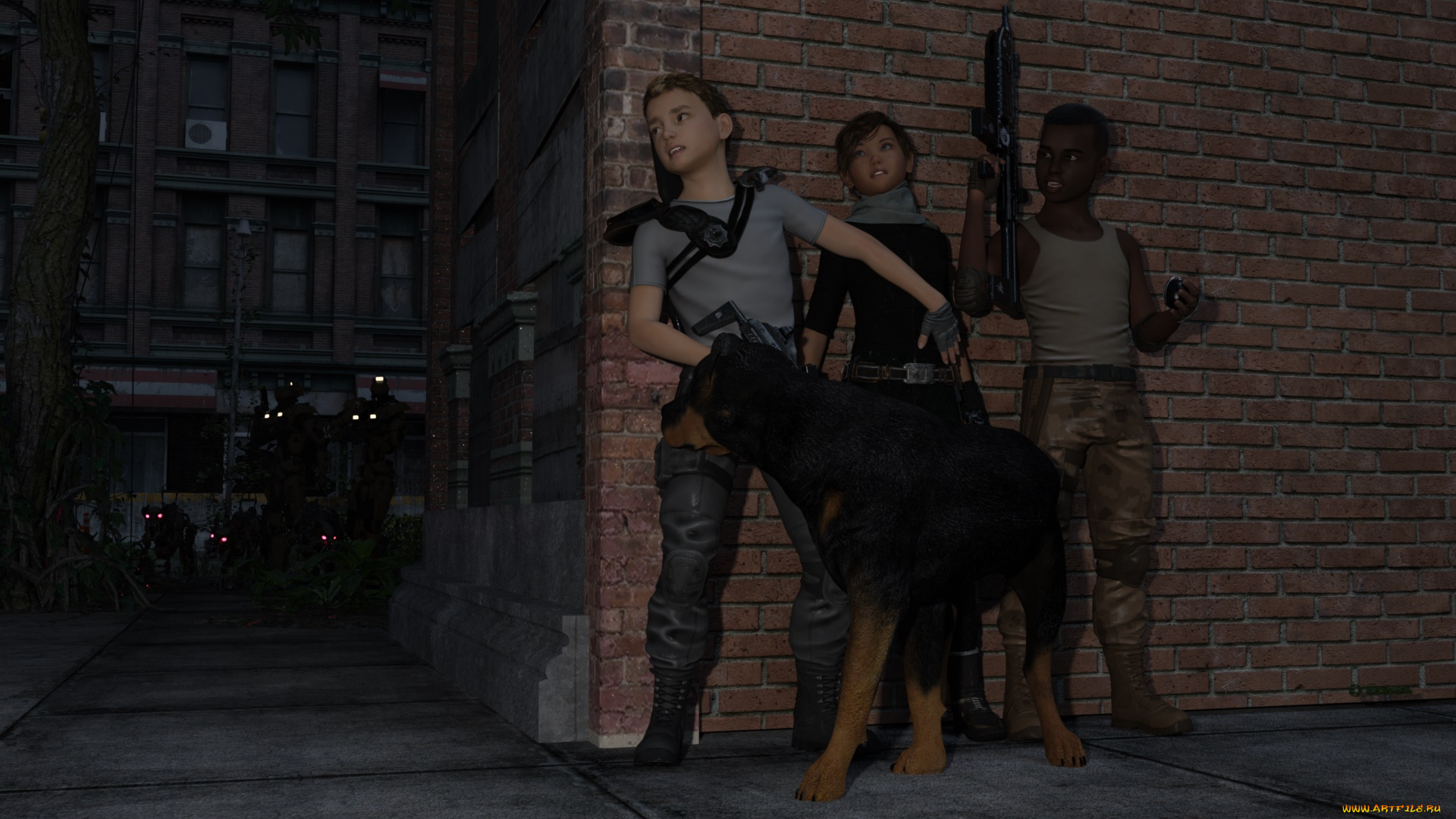 3д, графика, фантазия, , fantasy, фон, взгляд, девушка