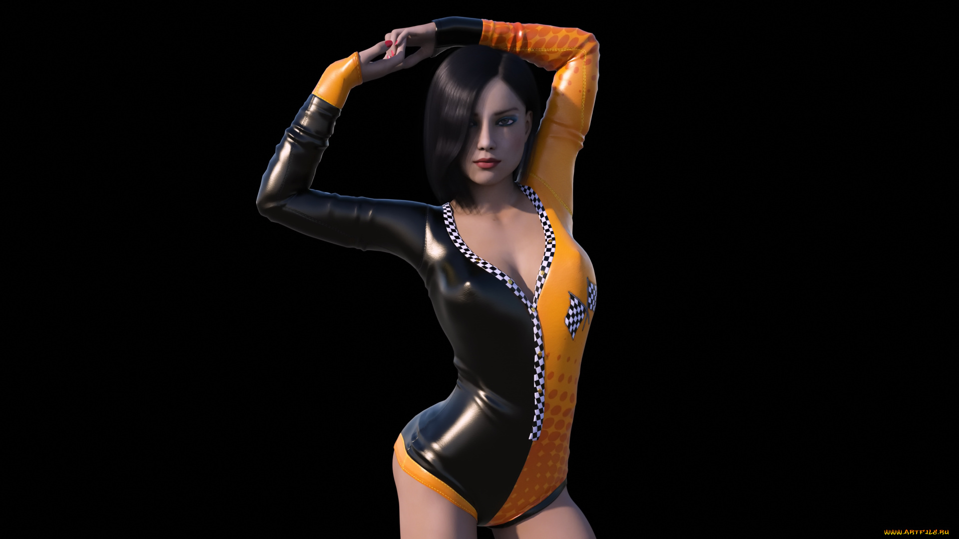 3д, графика, люди, , people, девушка, взгляд, фон