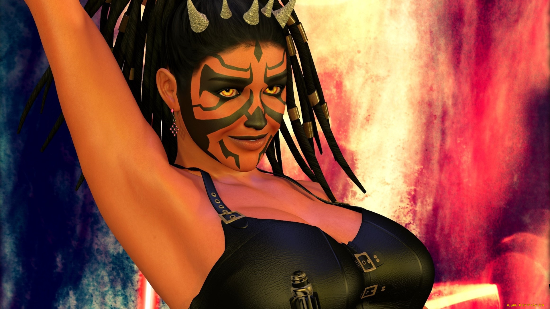 3д, графика, существа, , creatures, кастаника, фон, взгляд