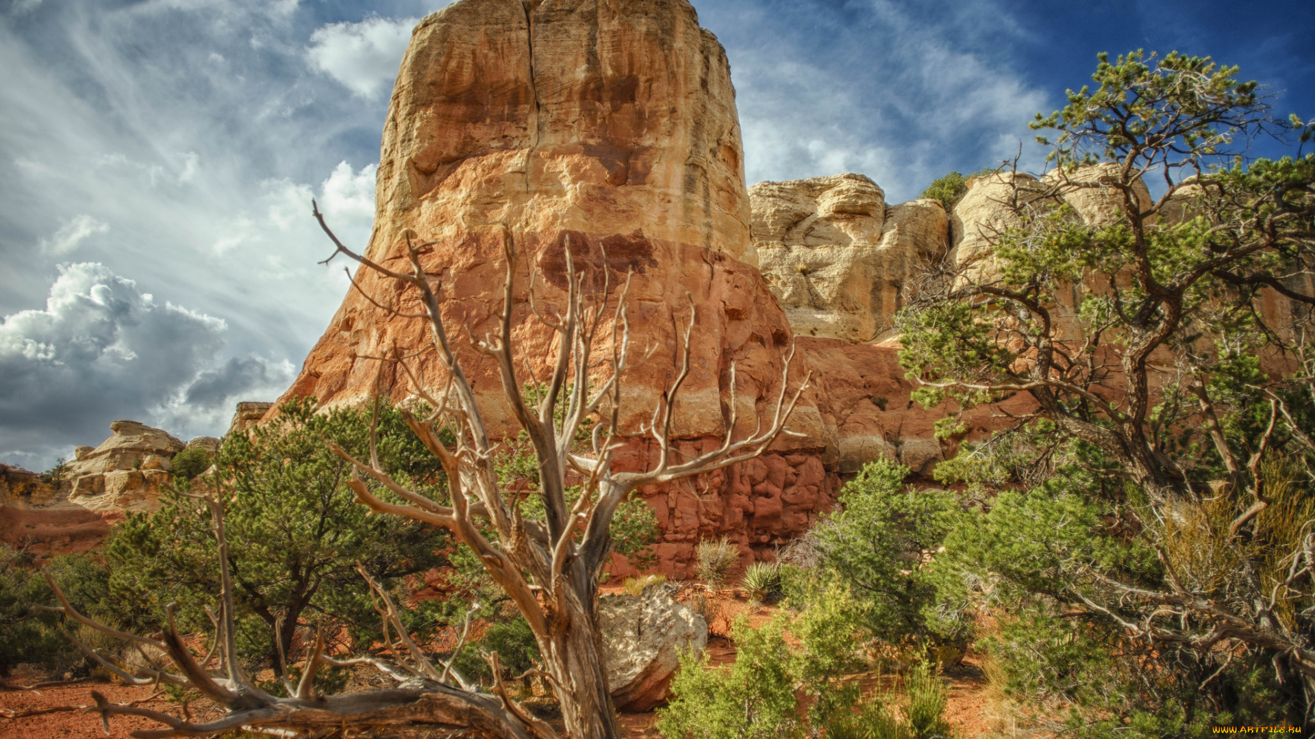 природа, пустыни, скала