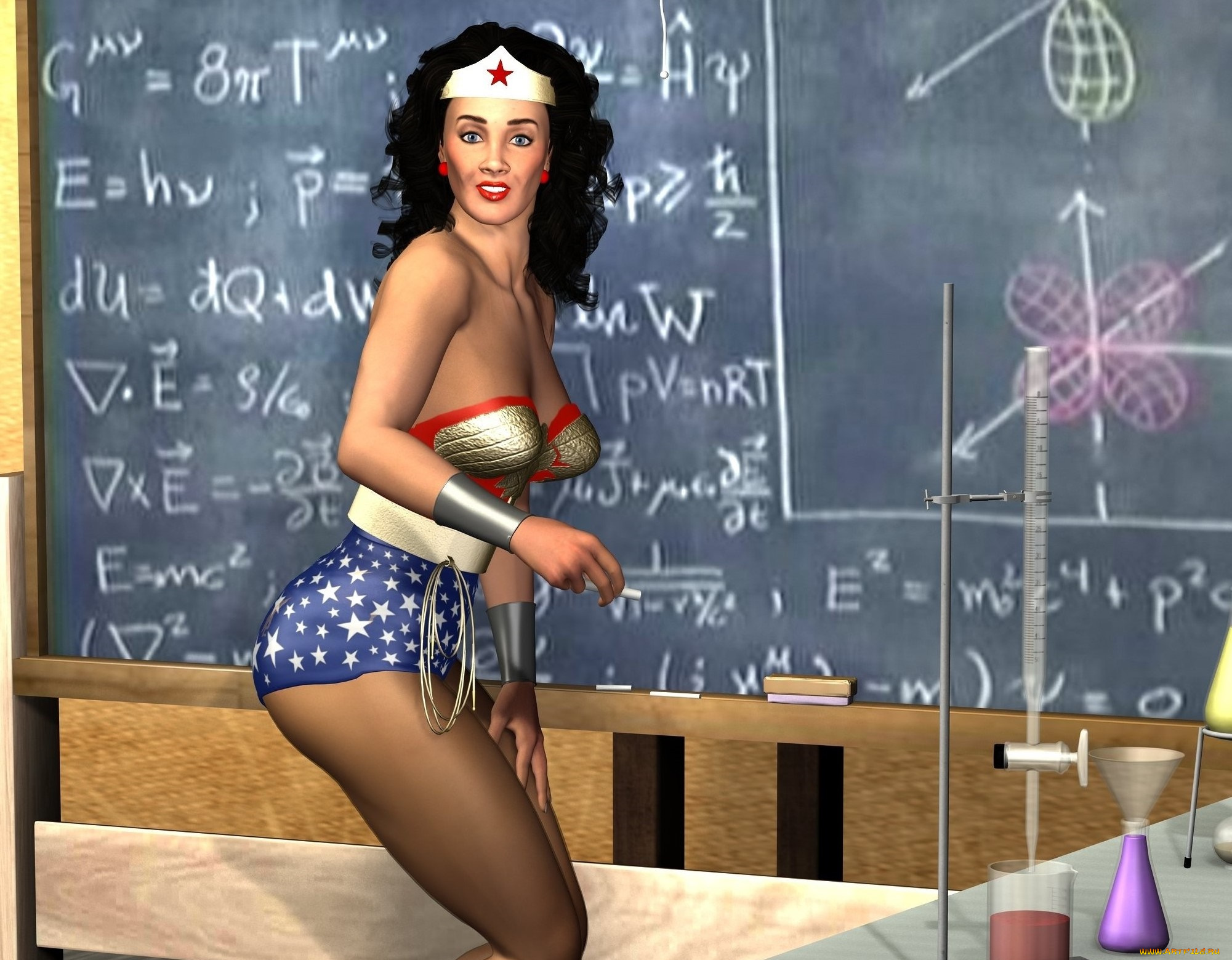 3д, графика, фантазия, , fantasy, девушка, фон, взгляд