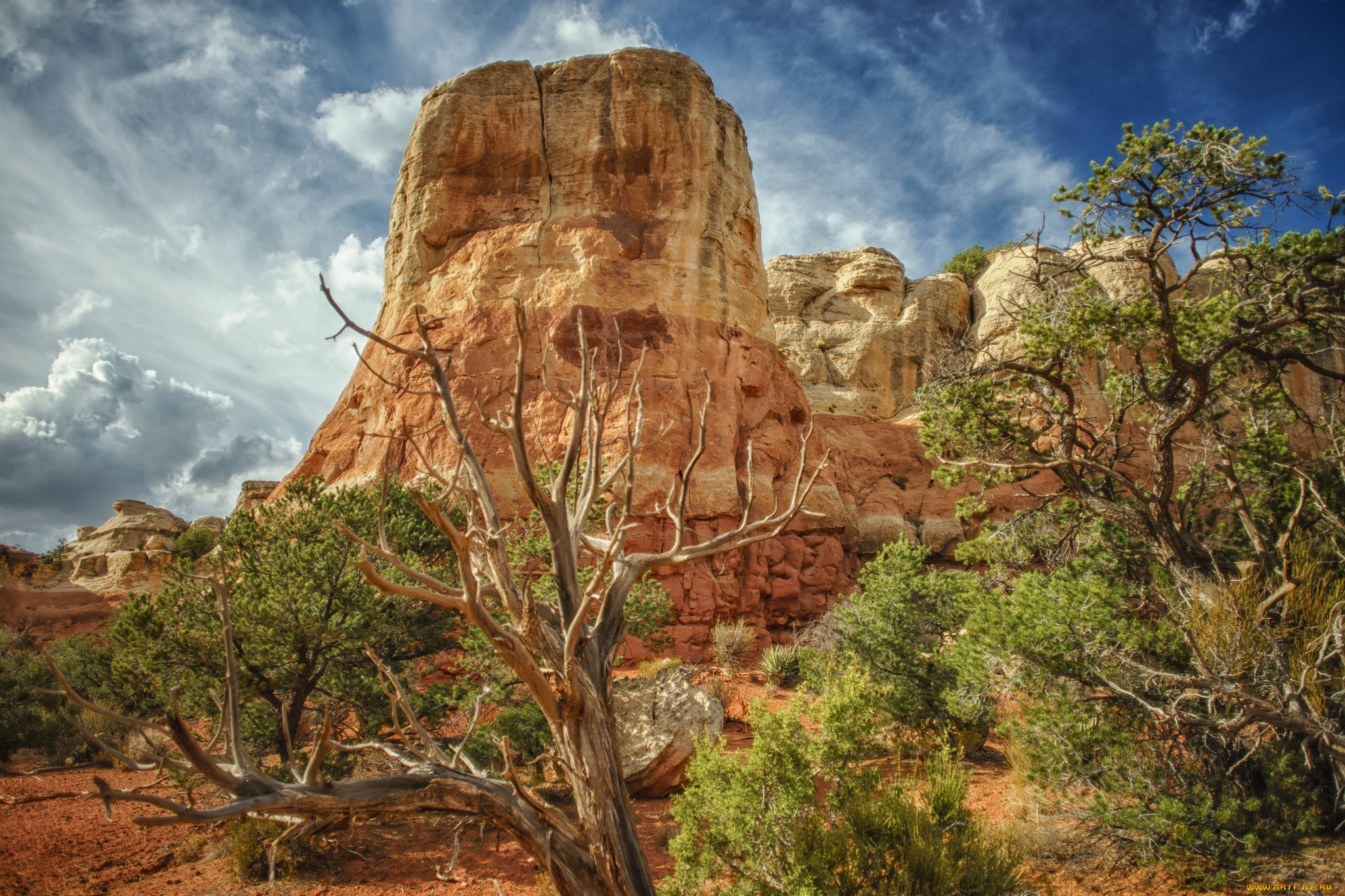 природа, пустыни, скала