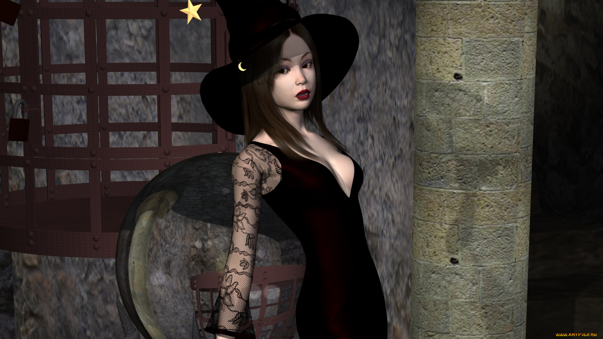 3д, графика, праздники, , holidays, фон, взгляд, девушка