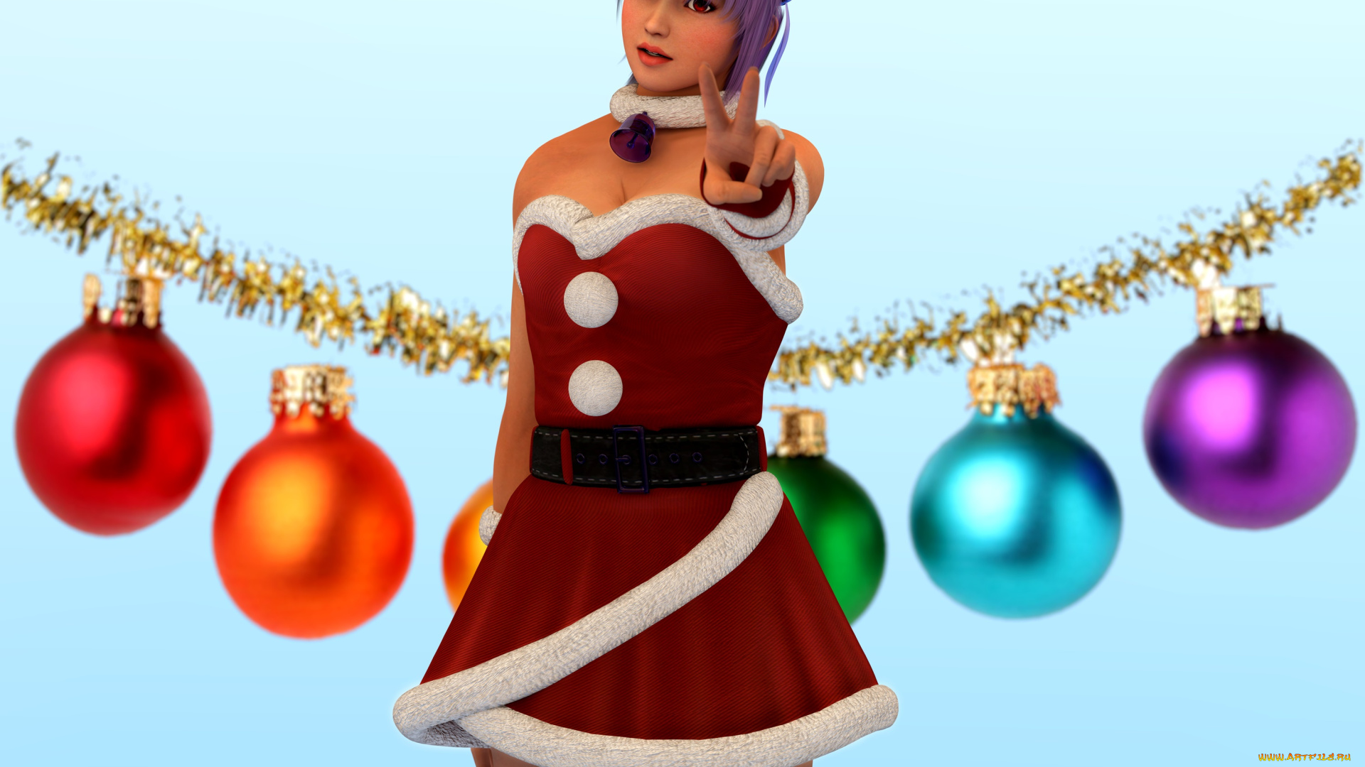 3д, графика, праздники, , holidays, фон, взгляд, девушка