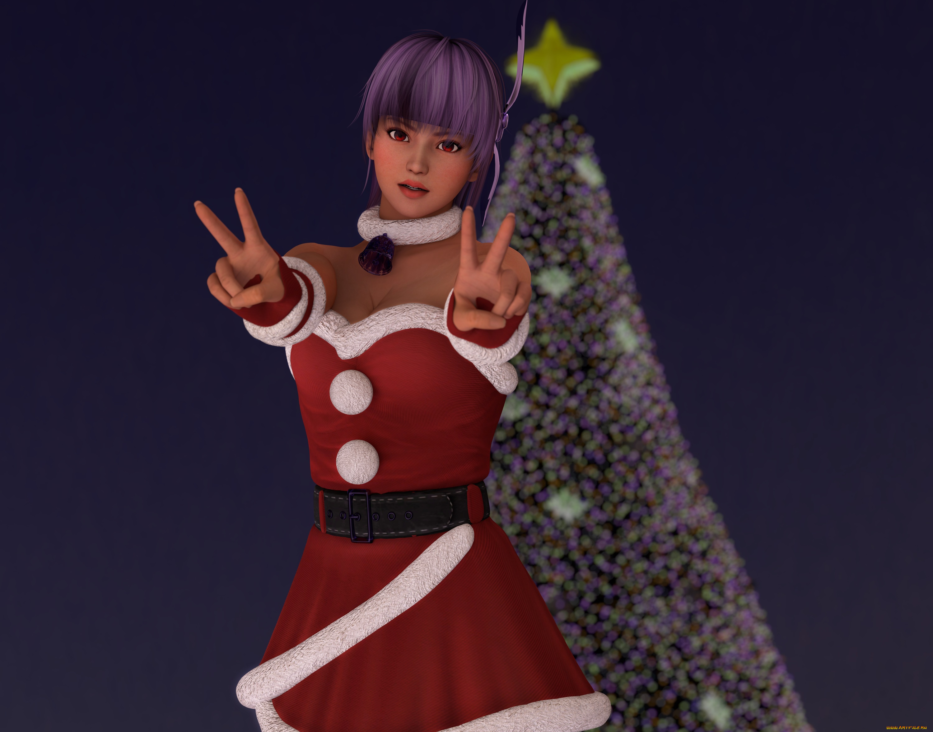 3д, графика, праздники, , holidays, фон, взгляд, девушка