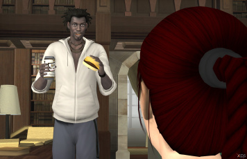 обоя 3д графика, люди , people, парень, фон, девушка, взгляд