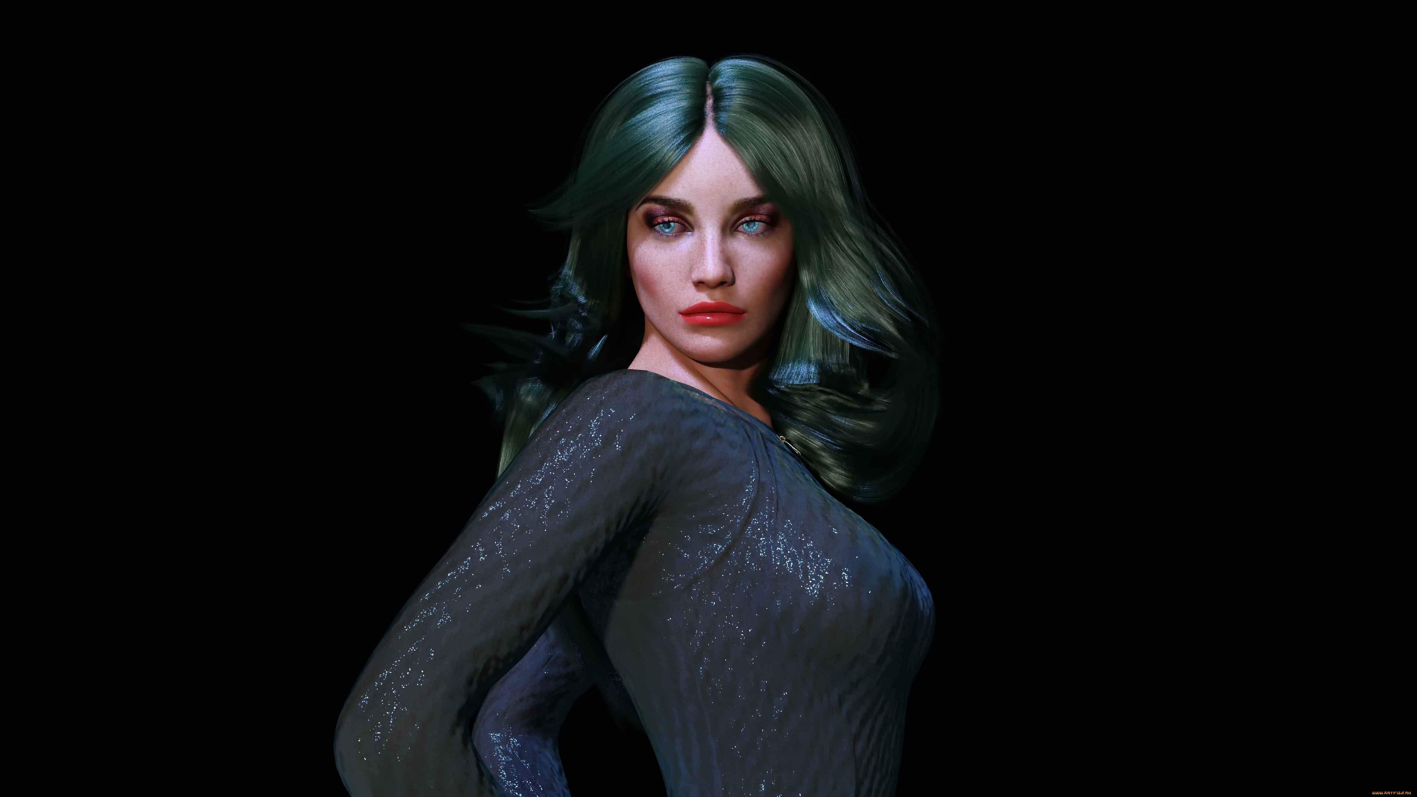 3д, графика, люди, , people, фон, девушка, взгляд