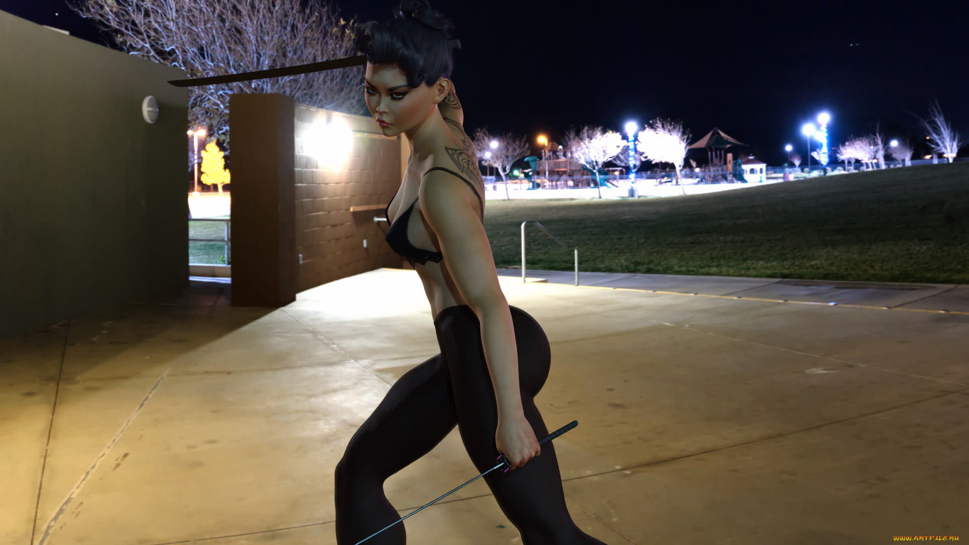 3д, графика, фантазия, , fantasy, девушка, фон, взгляд