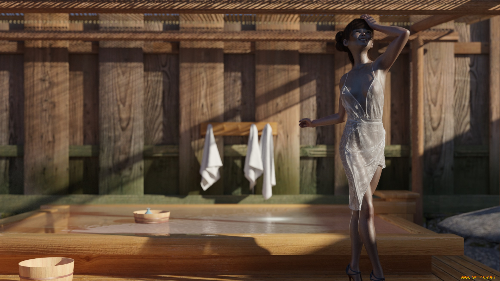 3д, графика, люди, , people, девушка, взгляд, фон