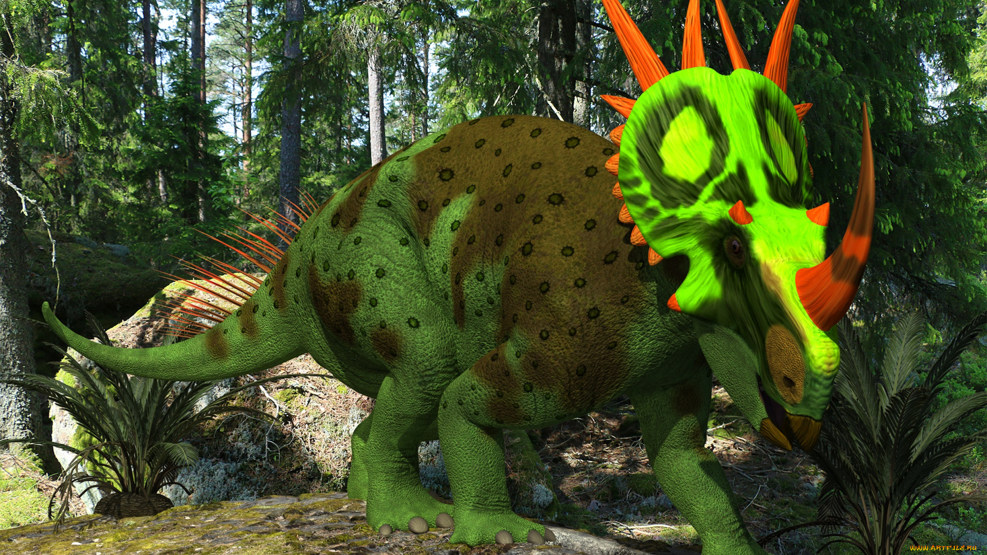 3д, графика, животные, , animals, динозавр