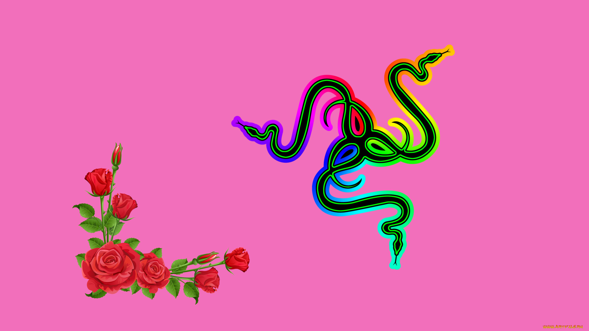 компьютеры, razer, фон, логотип