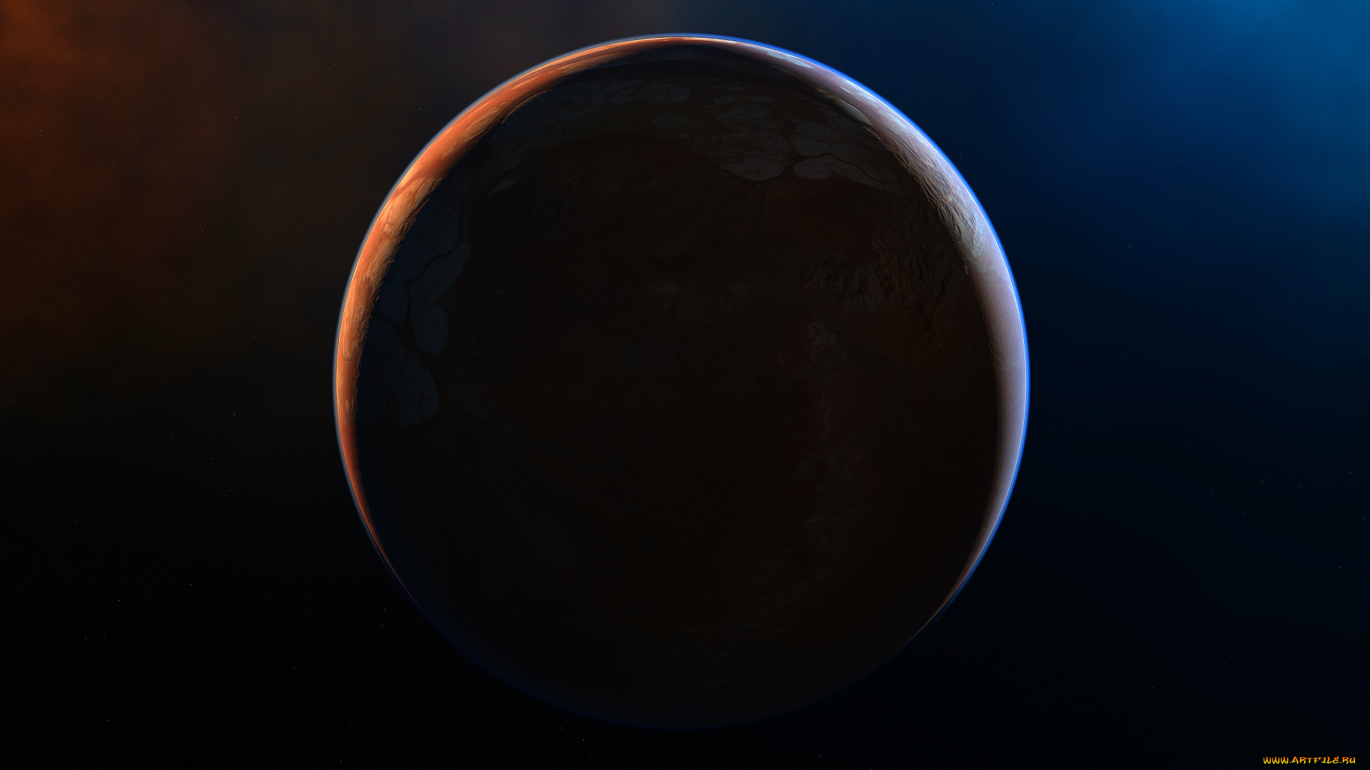 космос, арт, планета, вселенная, галактики, звезды