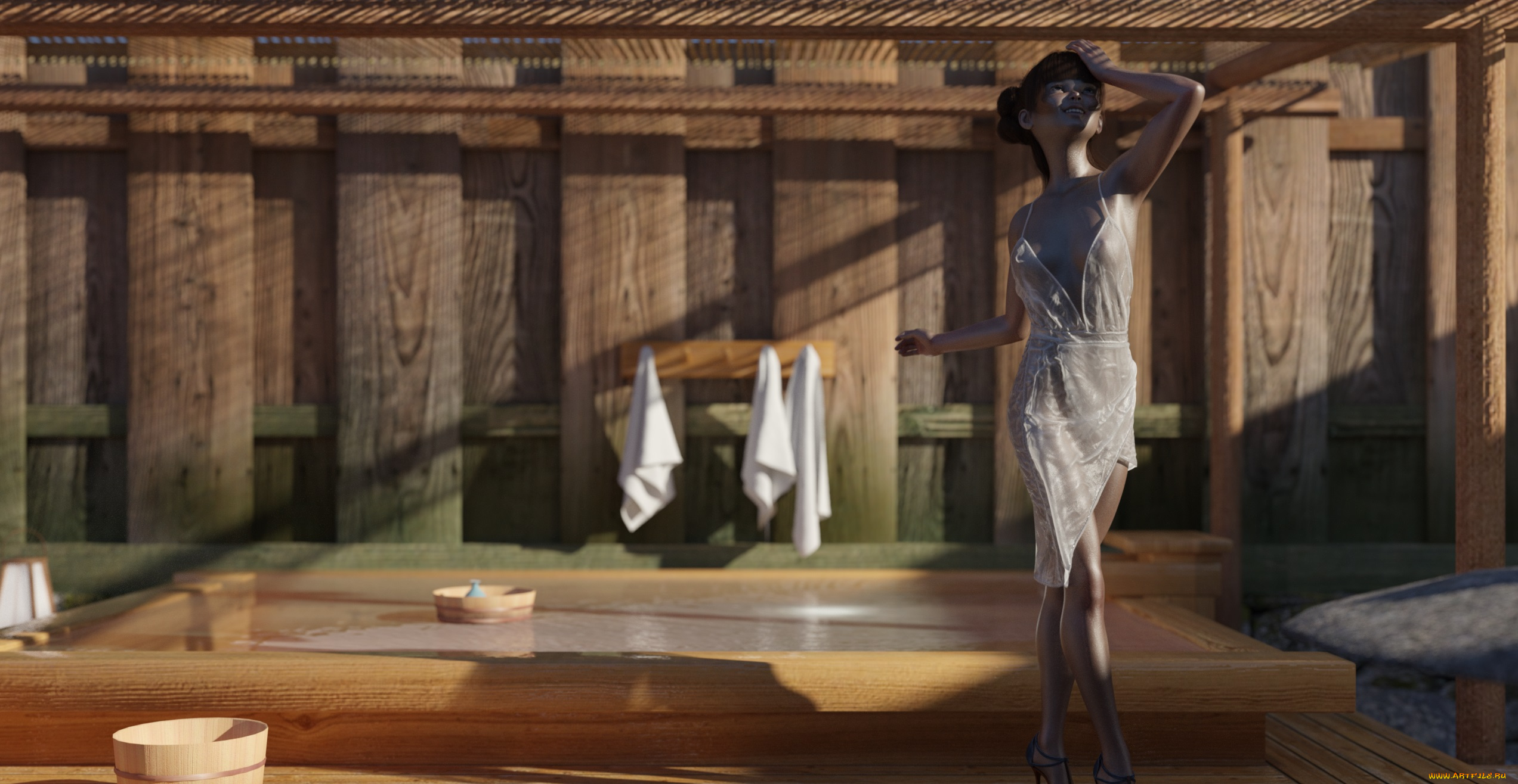 3д, графика, люди, , people, девушка, взгляд, фон