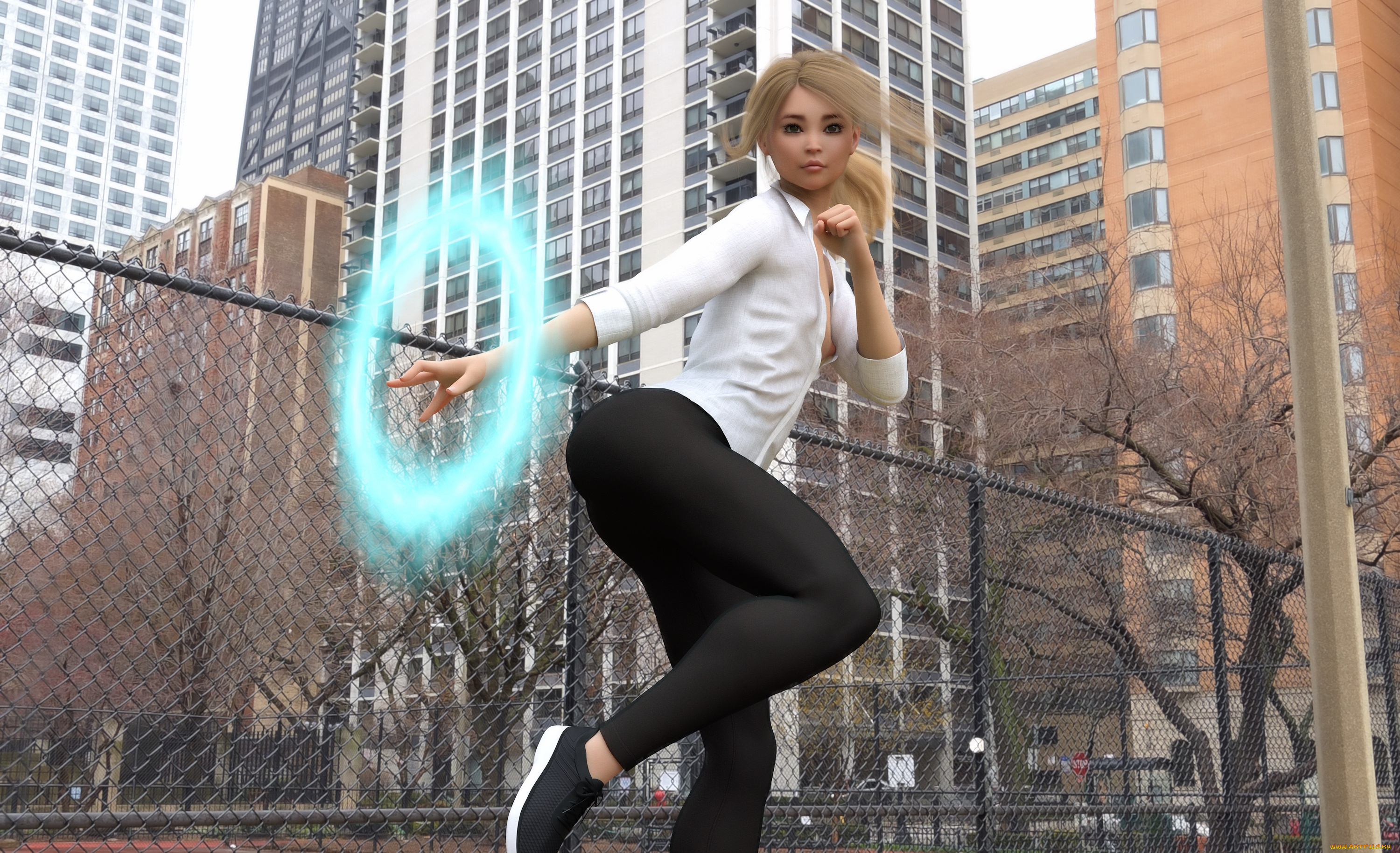 3д, графика, фантазия, , fantasy, взгляд, девушка, фон