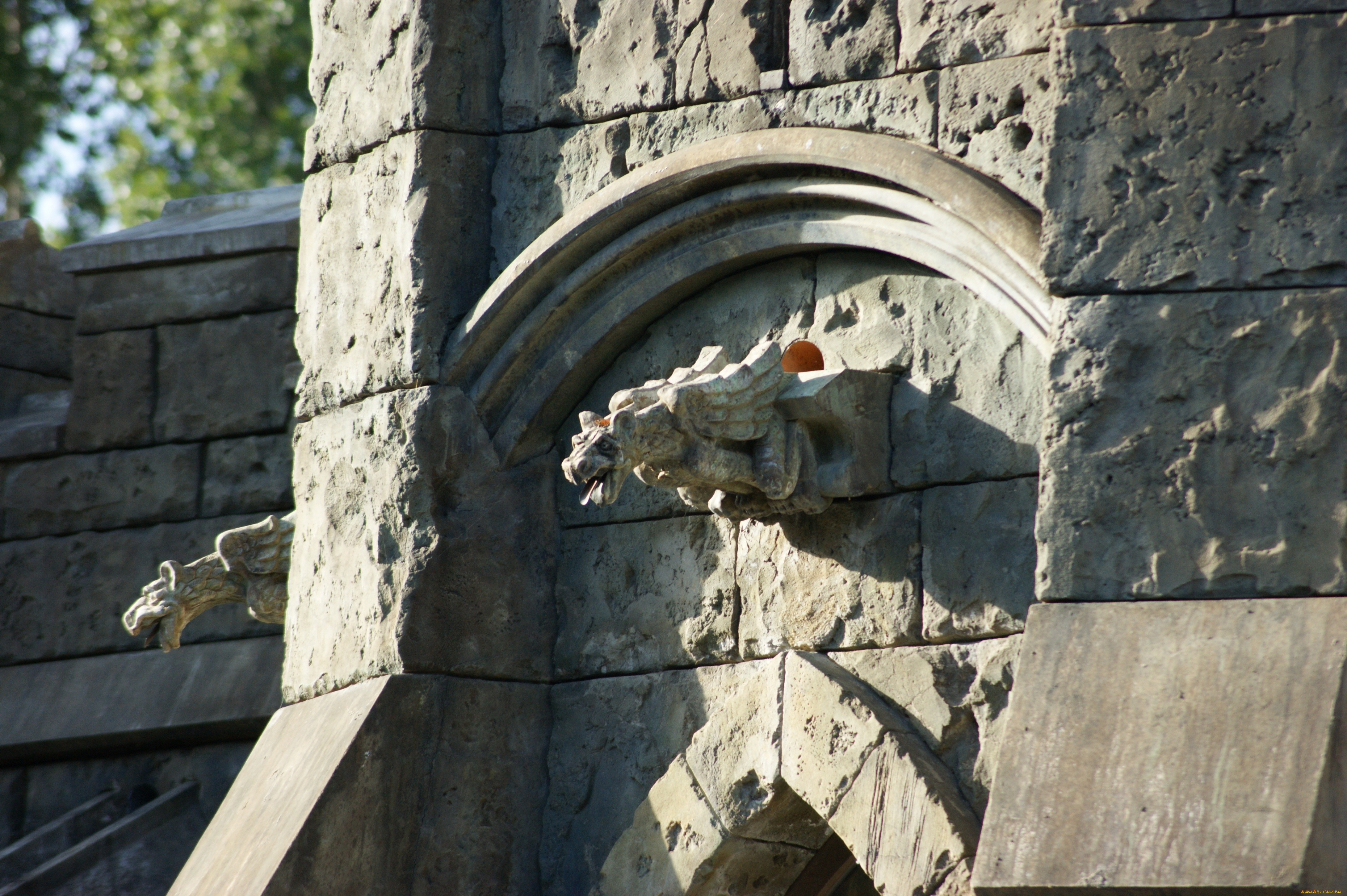 самарская, обл, , хрящевка, , замок, гарибальди, города, -, дворцы, , замки, , крепости, деревья, замок, камни, скульптура