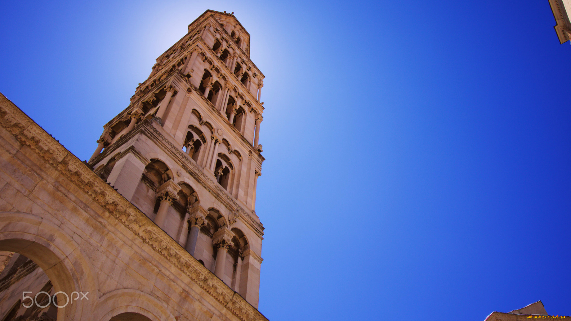 города, -, дворцы, , замки, , крепости, дворец, диоклетиан, сплит, хорватия, башня